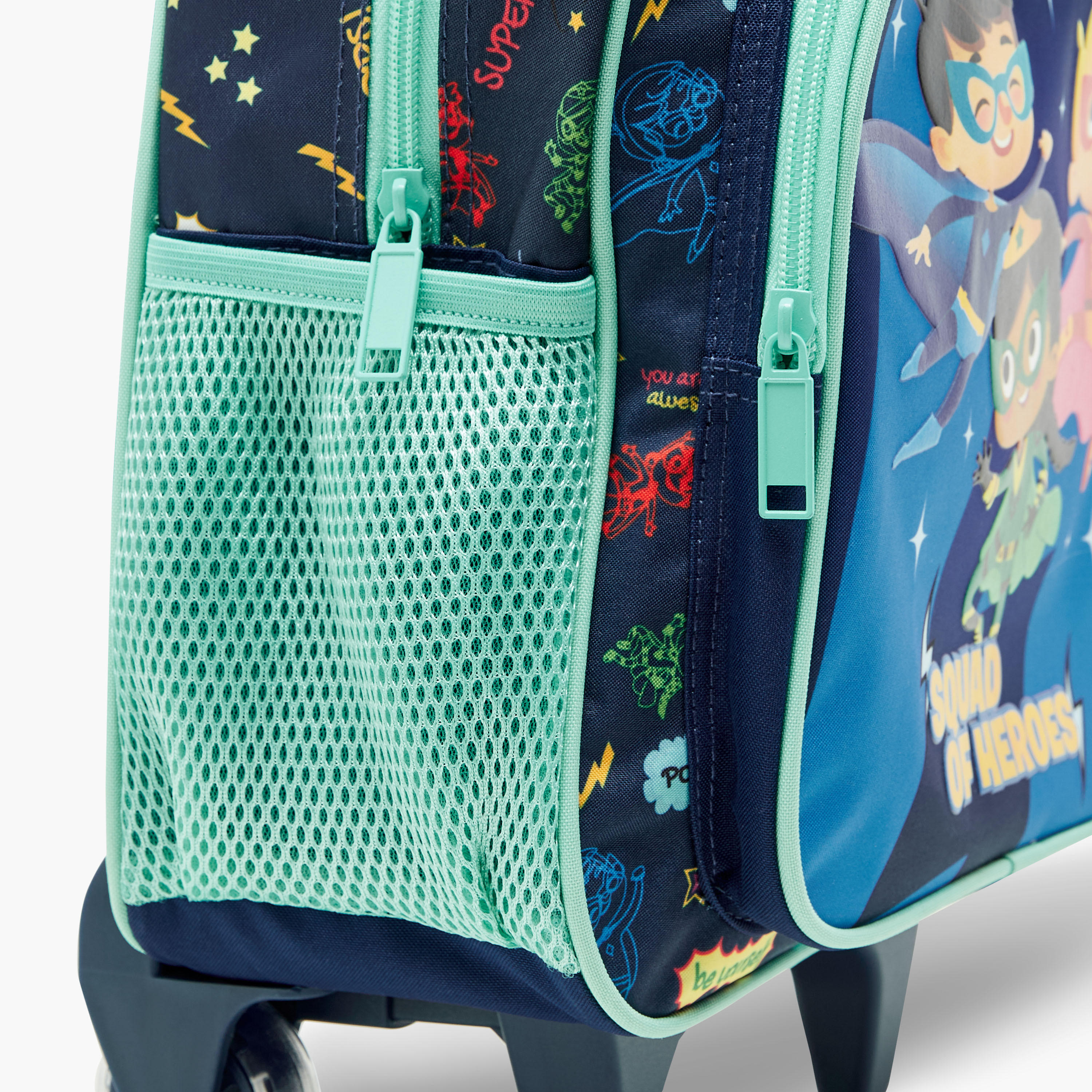 Must Graphic Print Trolley Backpack with Lunch Bag and Pencil Case - 27X10X31 cms-school-bagsandbackpacks-trolleybags-image-5