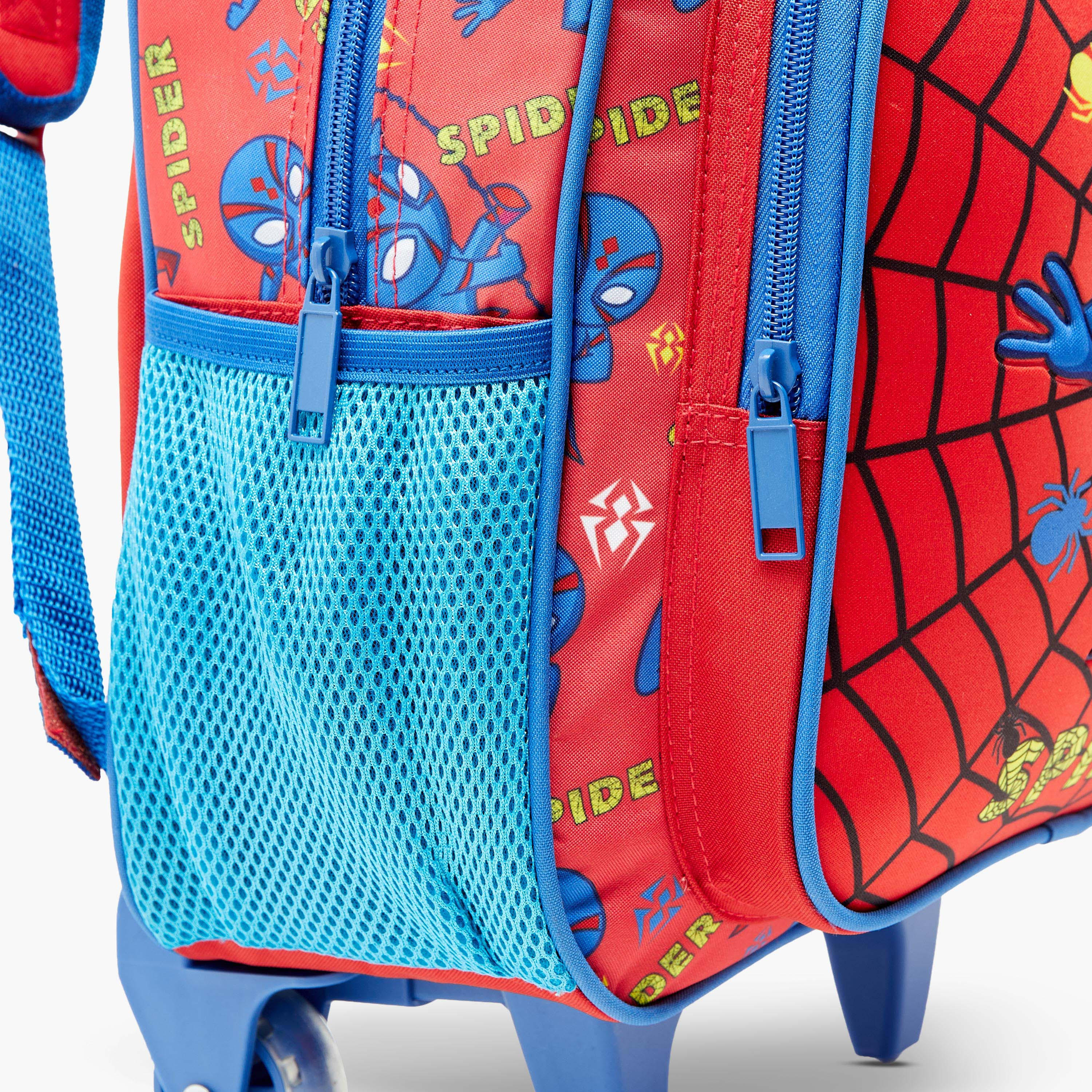Must Graphic Print Trolley Backpack with Lunch Bag and Pencil Case - 27X10X31 cms-school-bagsandbackpacks-trolleybags-image-7