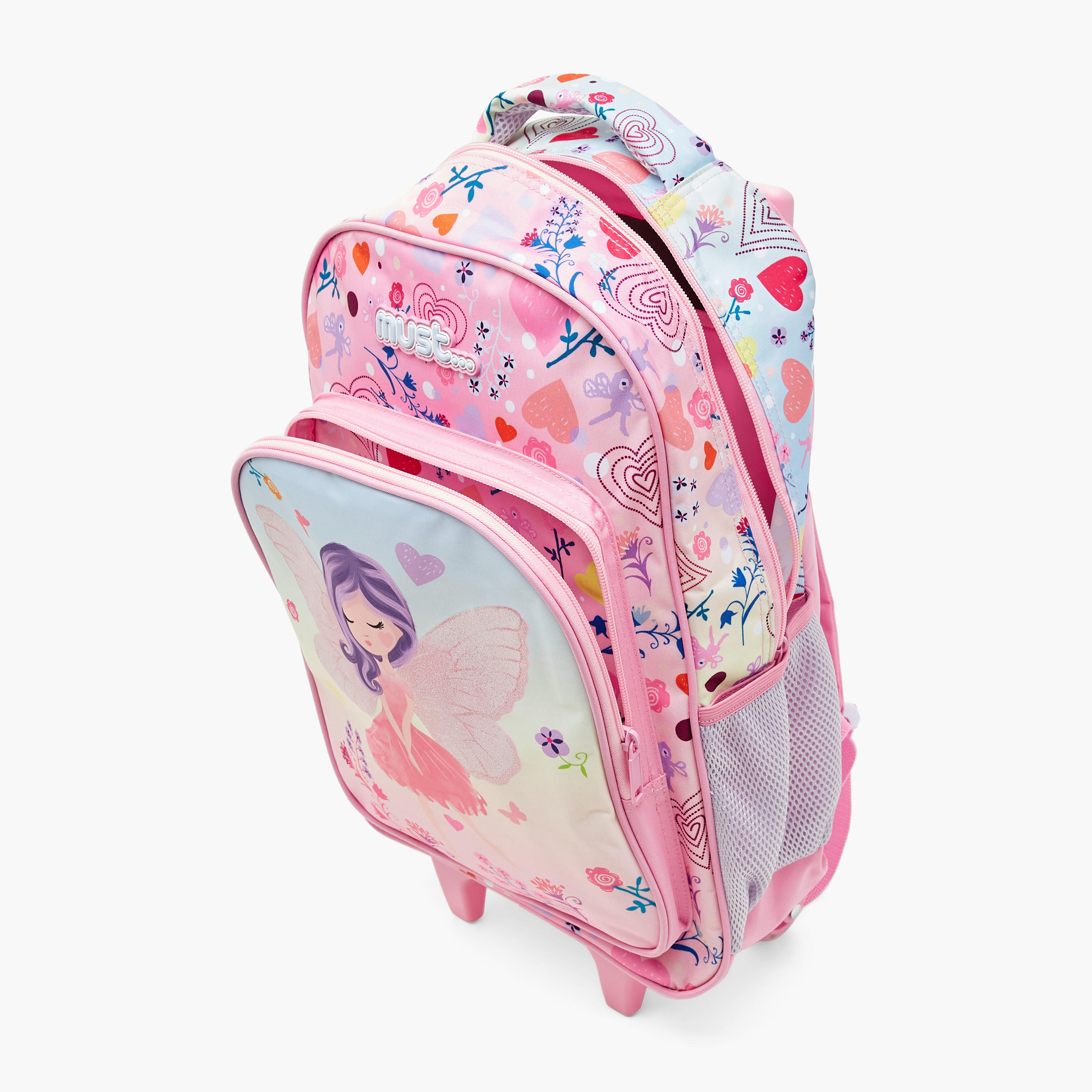 Must Unicorn Print 16-inch Trolley Backpack with Lunch Bag and Pencil Pouch-school-bagsandbackpacks-sets-image-10