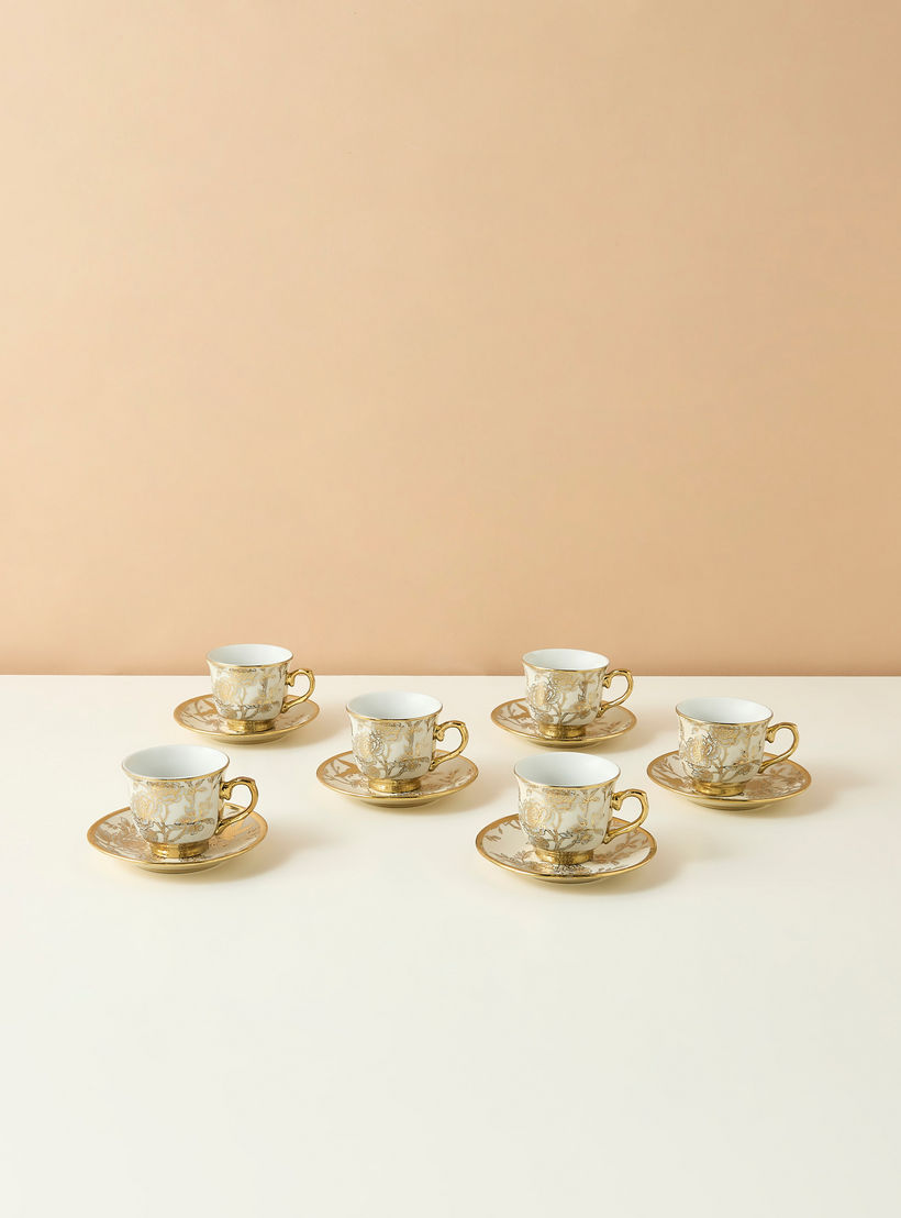 Zahra 12-Piece Porcelain Coffee Set - 90 ml-household-dining-teaandcoffee-teaandcoffeesets-image-4