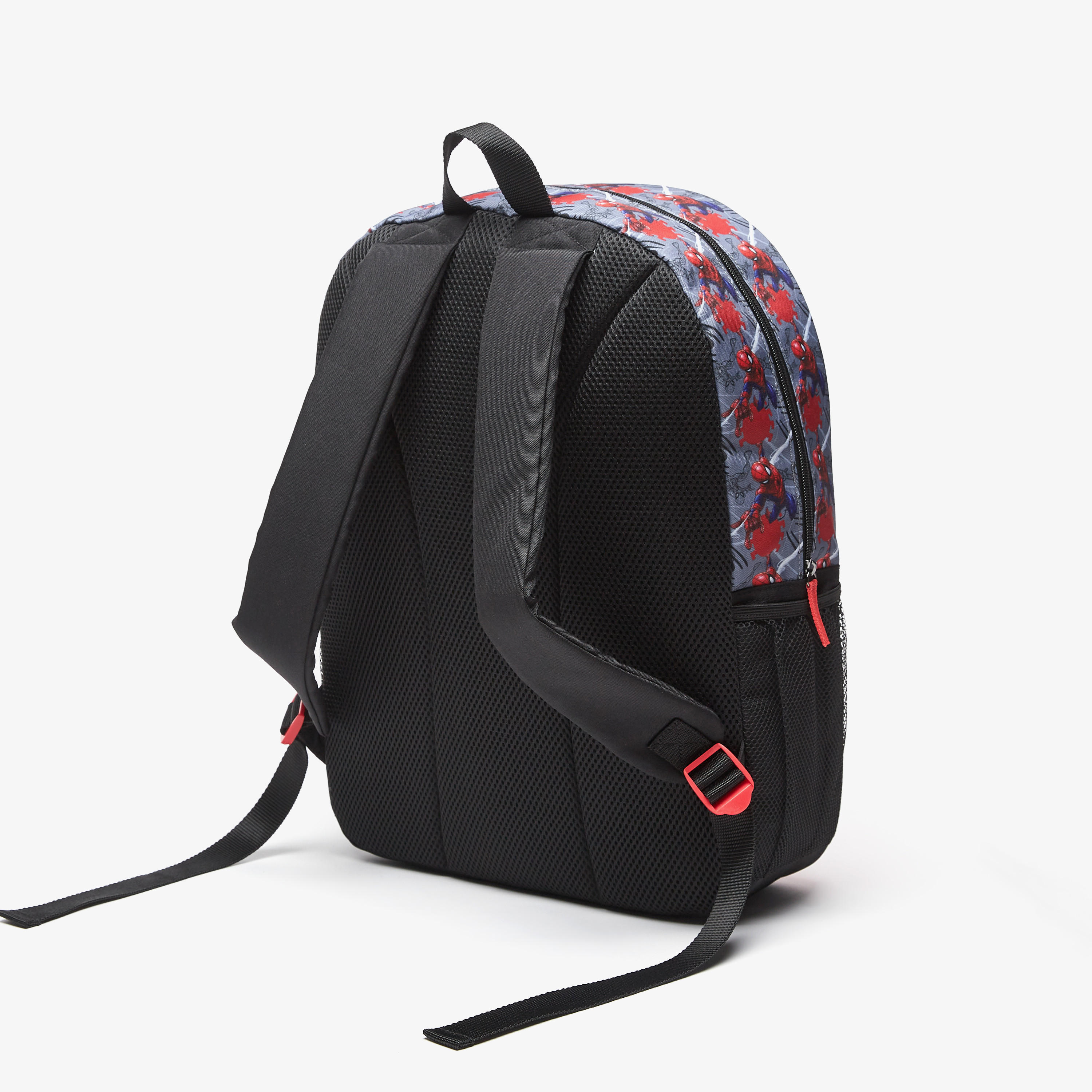 شنطة ظهر بحمالات قابلة للتعديل وسحاب إغلاق ونقوش سبايدرمان من مارفل - 45x33x13 سم-school-bagsandbackpacks-backpacks-image-4