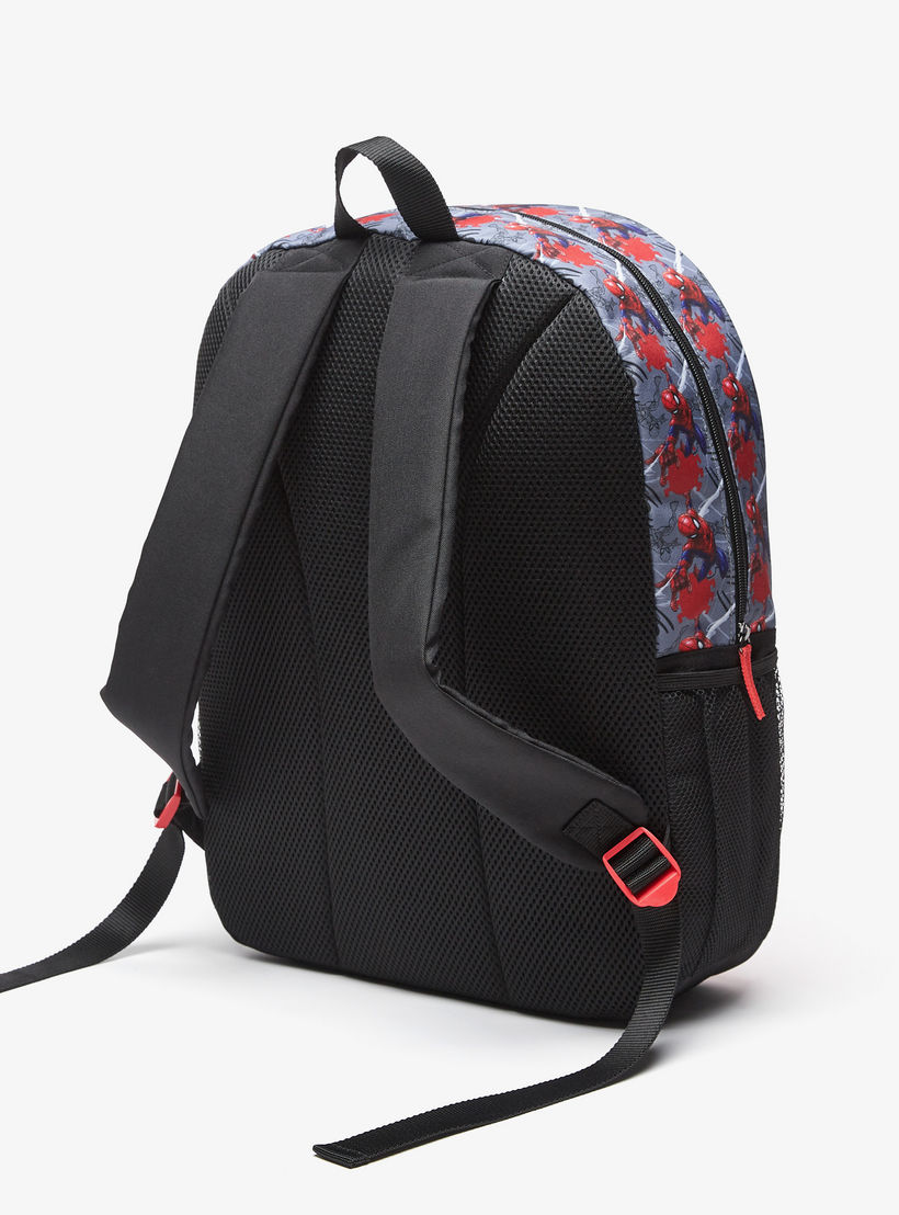 Marvel Spider-Man Embossed Backpack with Adjustable Straps and Zip Closure - 45x33x13 cm-school-bagsandbackpacks-backpacks-image-2