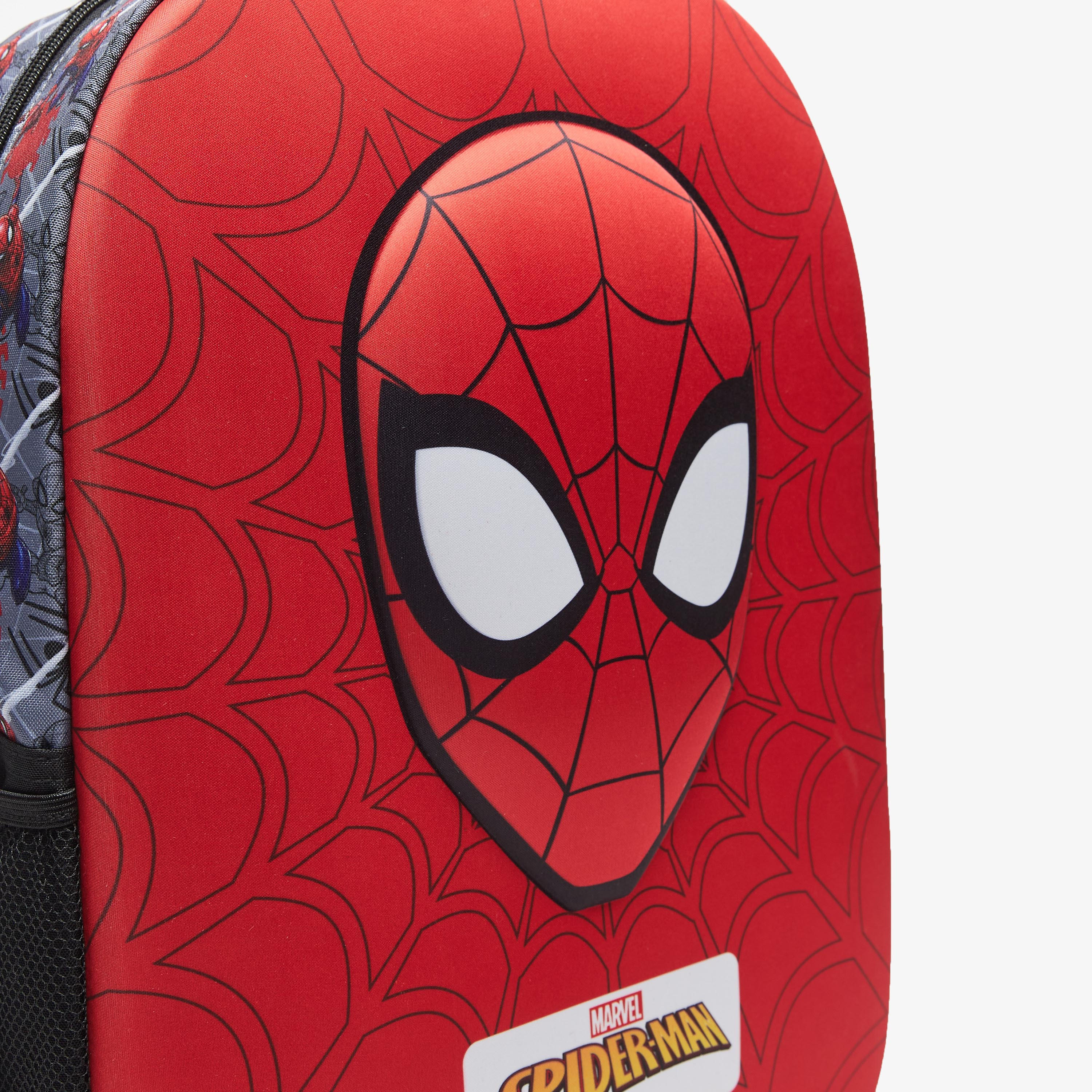 Marvel Spider-Man Embossed Backpack with Adjustable Straps and Zip Closure - 45x33x13 cm-school-bagsandbackpacks-backpacks-image-3