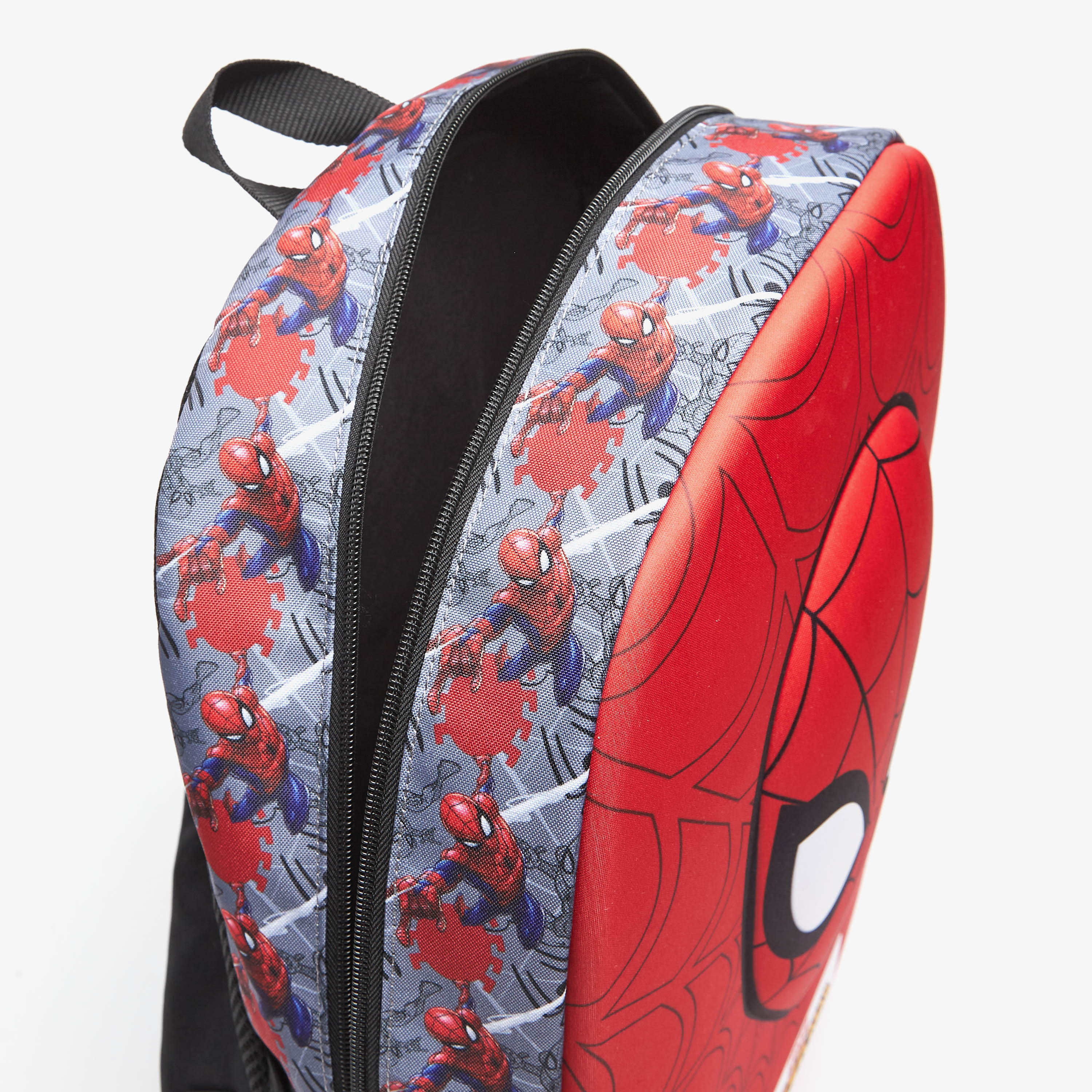 Marvel Spider-Man Embossed Backpack with Adjustable Straps and Zip Closure - 45x33x13 cm-school-bagsandbackpacks-backpacks-image-5