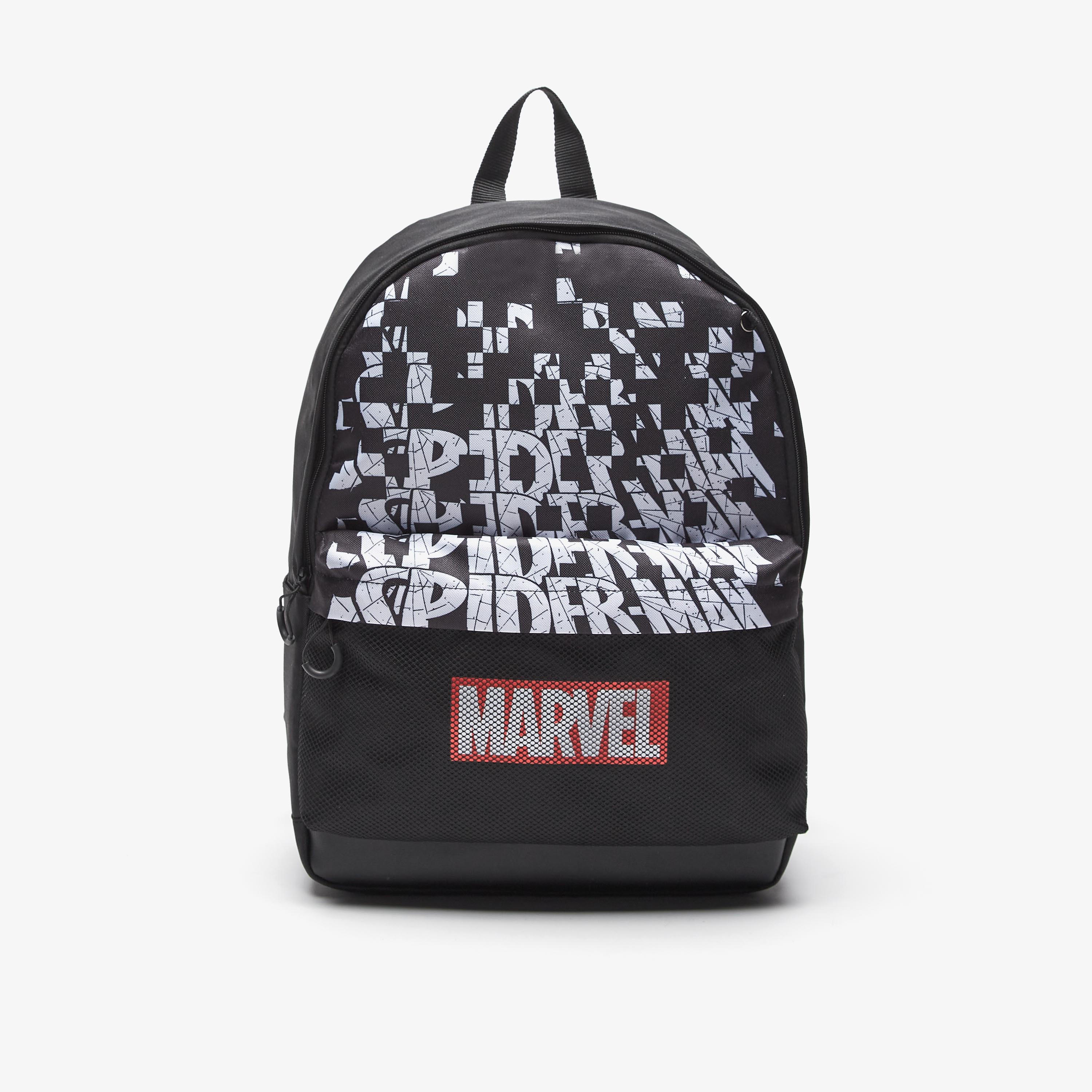 Spiderman Printed Marvel Backpack with Pencil Pouch-school-bagsandbackpacks-sets-image-2