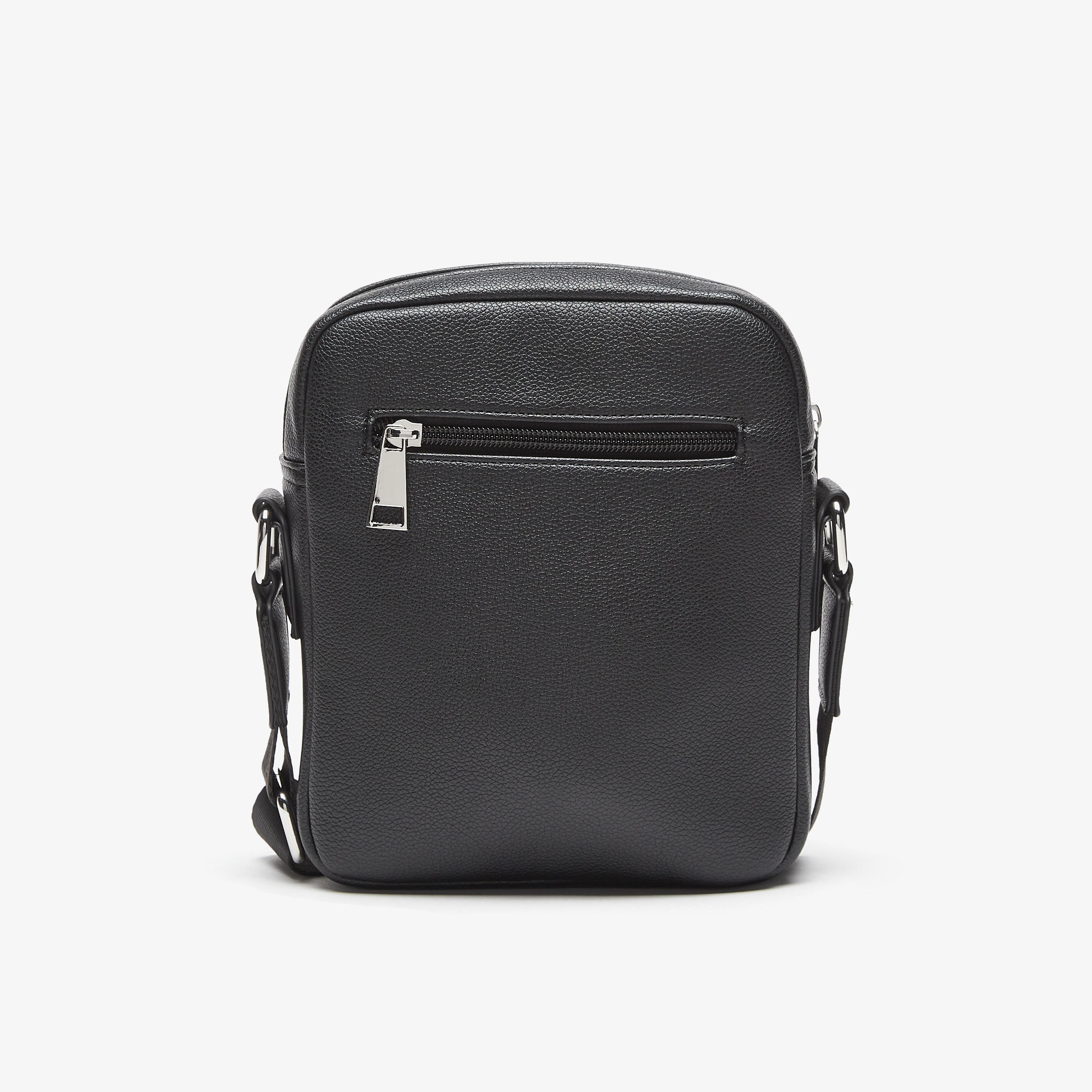 Duchini Plain Crossbody Bag with Adjustable Strap and Zip Closure-men-bags-image-4