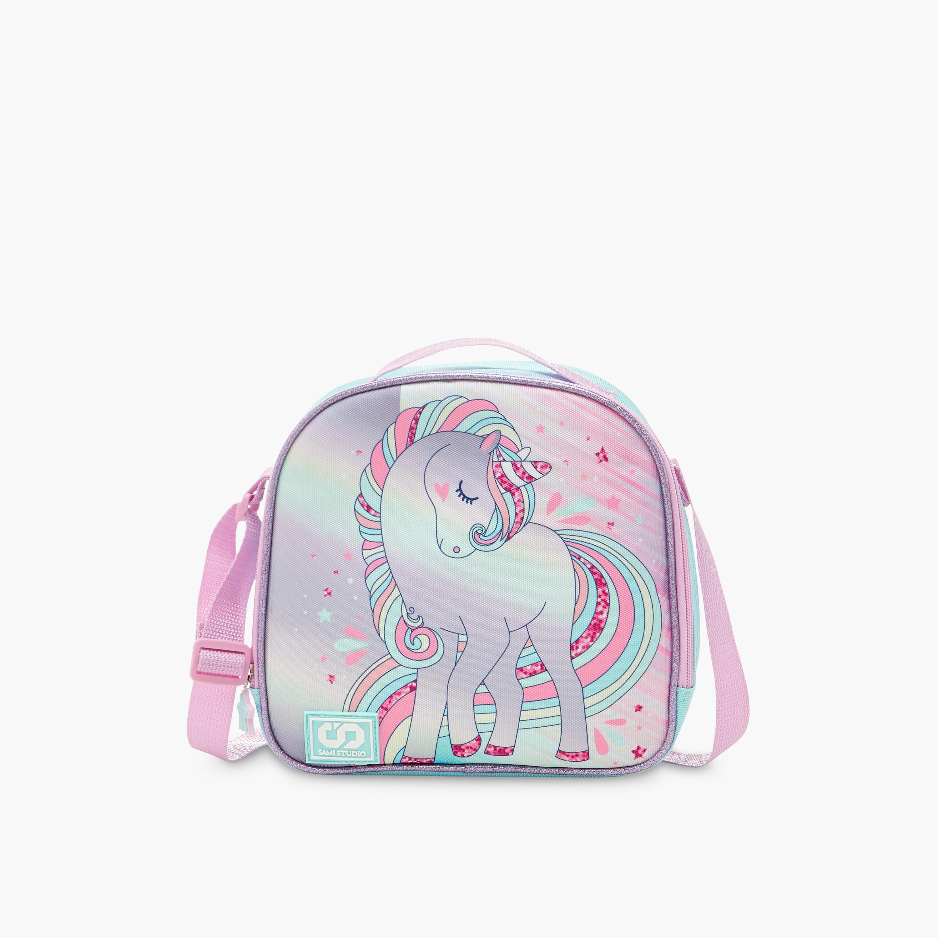 شنطة ظهر ترولي بطبعات مع شنطة غداء ومقلمة من سامي ستوديو 12 بوصة- 31x23x10 سم-school-bagsandbackpacks-sets-image-13