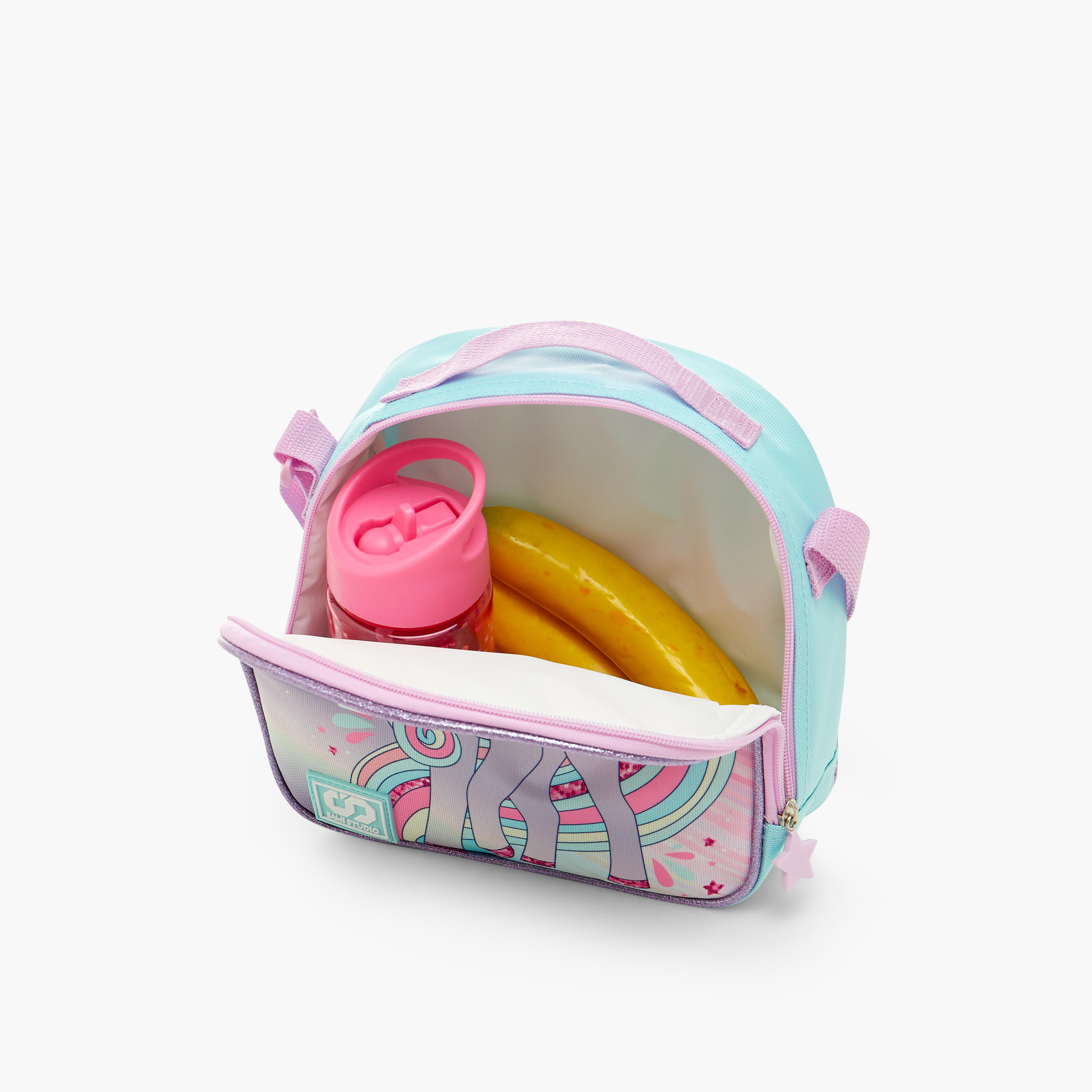 شنطة ظهر ترولي بطبعات مع شنطة غداء ومقلمة من سامي ستوديو 12 بوصة- 31x23x10 سم-school-bagsandbackpacks-sets-image-15