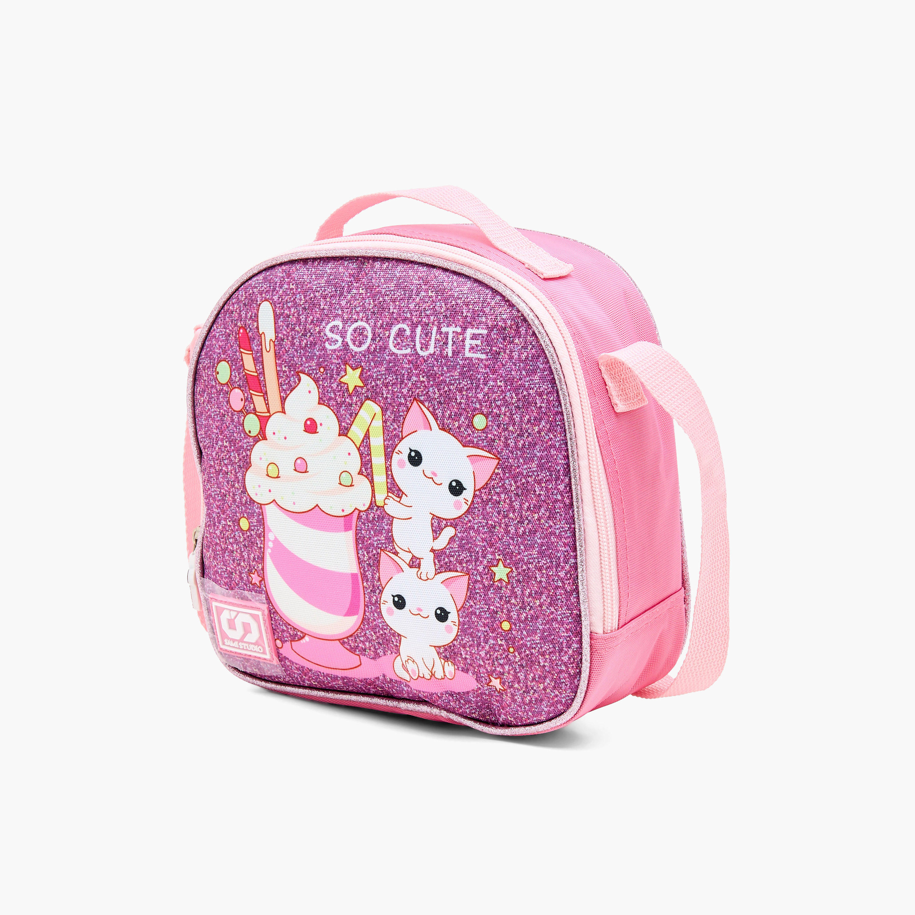 شنطة ظهر ترولي 12 بوصة بِطبعات مع شنطة غداء ومقلمة من سامي ستوديو-school-bagsandbackpacks-sets-image-14