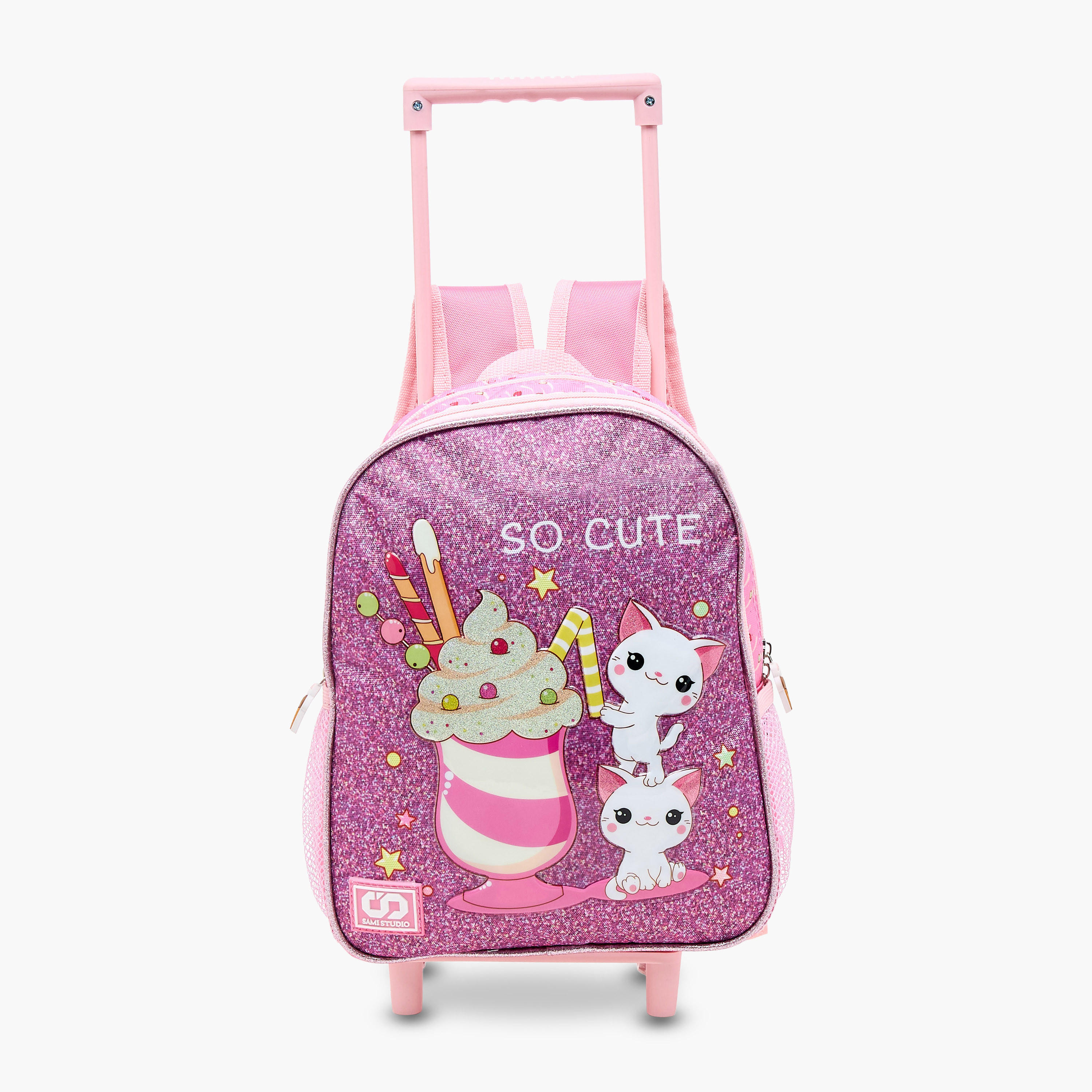 SAMI STUDIO Graphic Print 12-inch Trolley Backpack with Lunch Bag and Pencil Pouch-school-bagsandbackpacks-sets-image-2