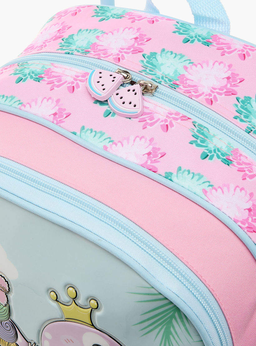 طقم شنطة ظهر ترولي 16 بوصة بطبعات الأميرات 5 قطع من ماست- 43x30x13 سم-school-bagsandbackpacks-trolleybags-image-8