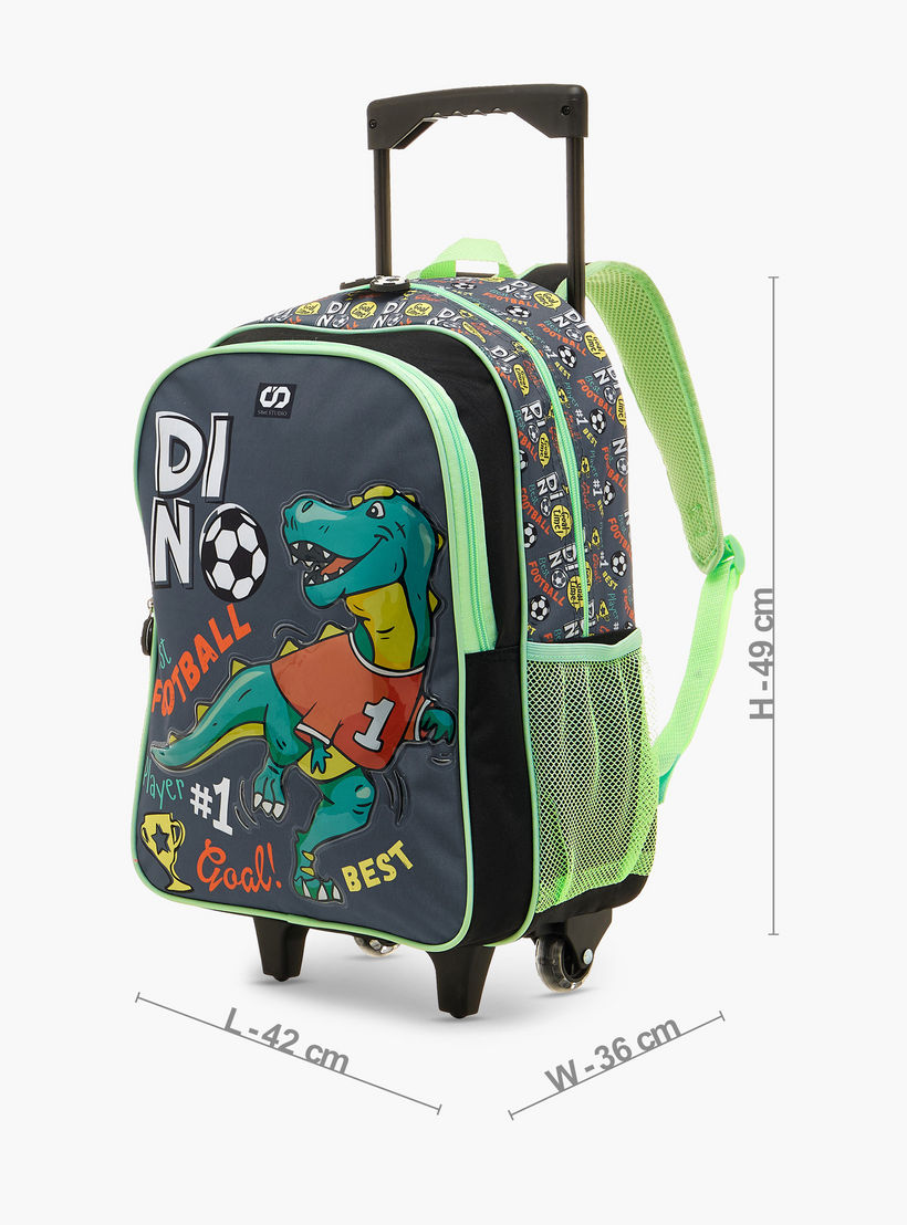 SAMI STUDIO Butterfly Print Trolley Backpack with Lunch Bag and Pencil Case-school-bagsandbackpacks-trolleybags-image-3