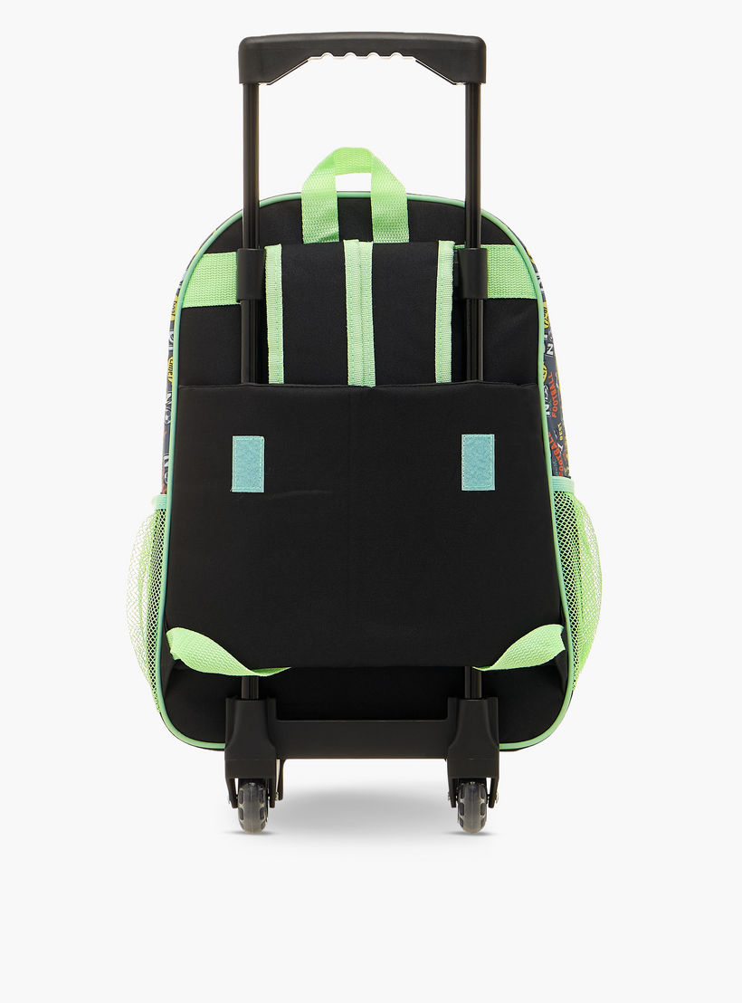 SAMI STUDIO Butterfly Print Trolley Backpack with Lunch Bag and Pencil Case-school-bagsandbackpacks-trolleybags-image-6