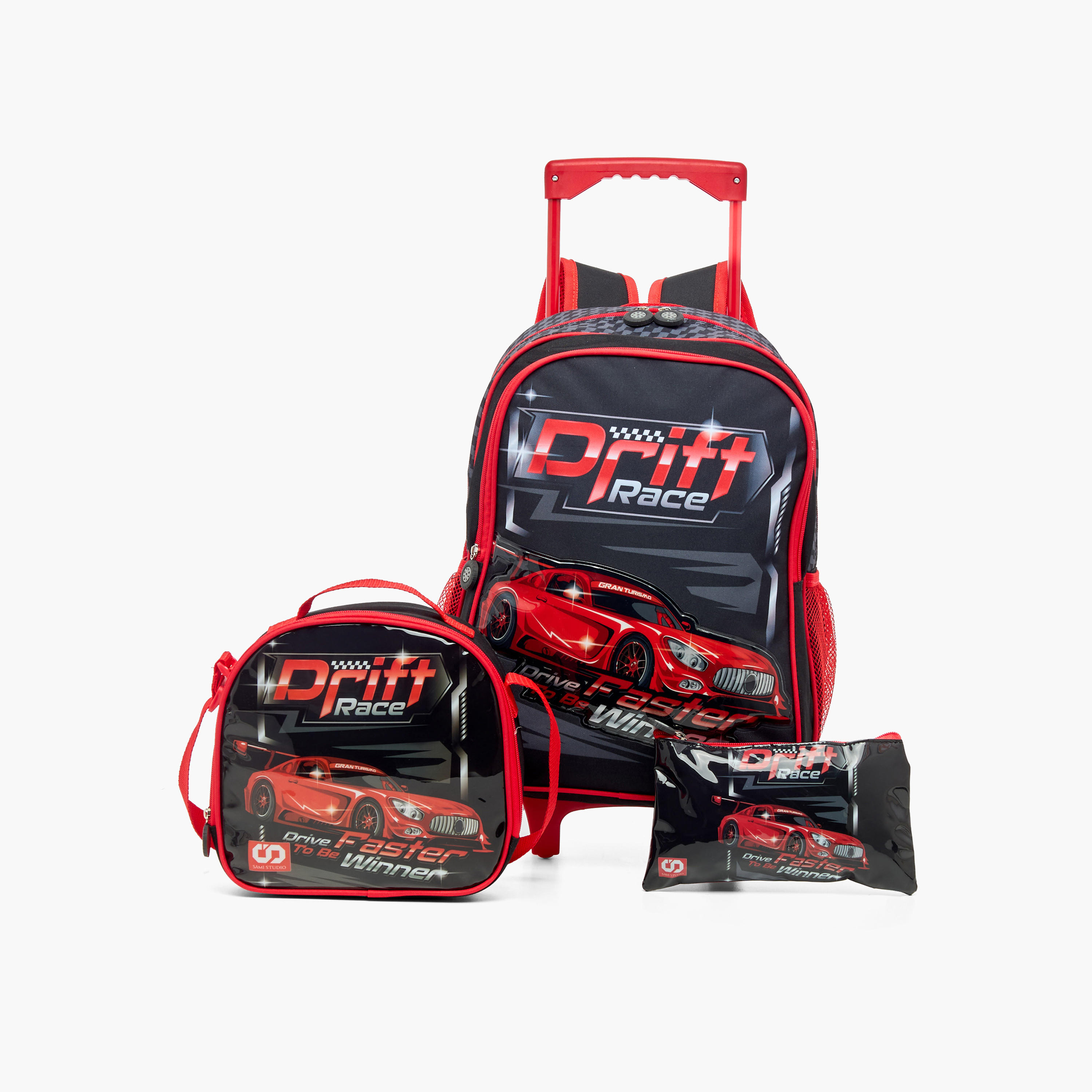 SAMI STUDIO Graphic Print 3-Piece Trolley Backpack Set - 49x42x36 cms-school-bagsandbackpacks-sets-image-1