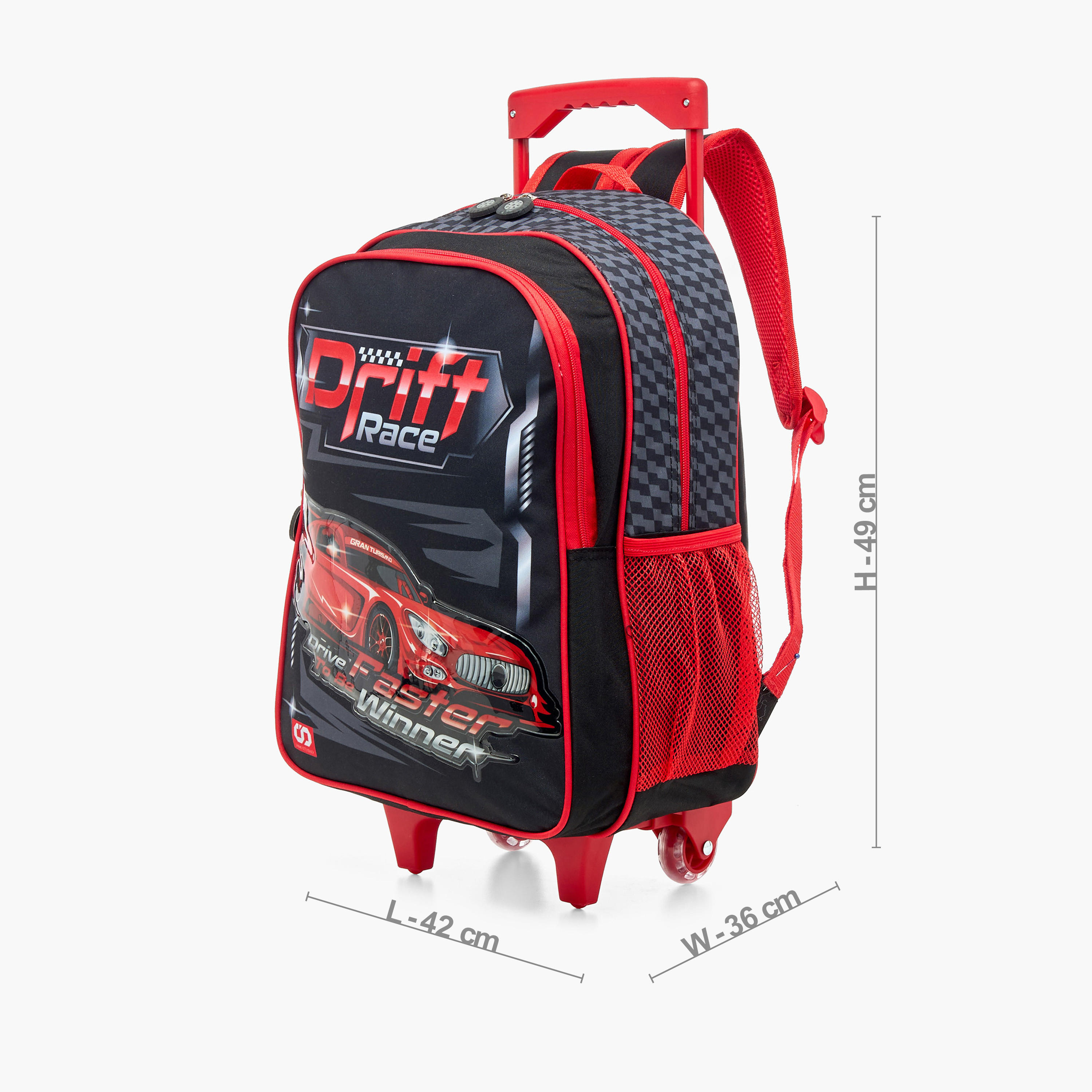 SAMI STUDIO Graphic Print 3-Piece Trolley Backpack Set - 49x42x36 cms-school-bagsandbackpacks-sets-image-2