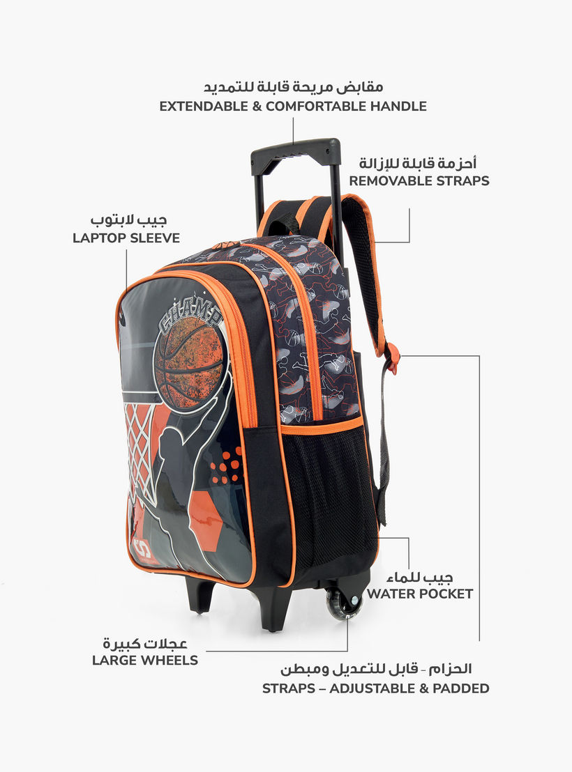 SAMI STUDIO 5-Piece Printed Trolley Backpack Set - 34x20x48 cms-school-bagsandbackpacks-trolleybags-image-6