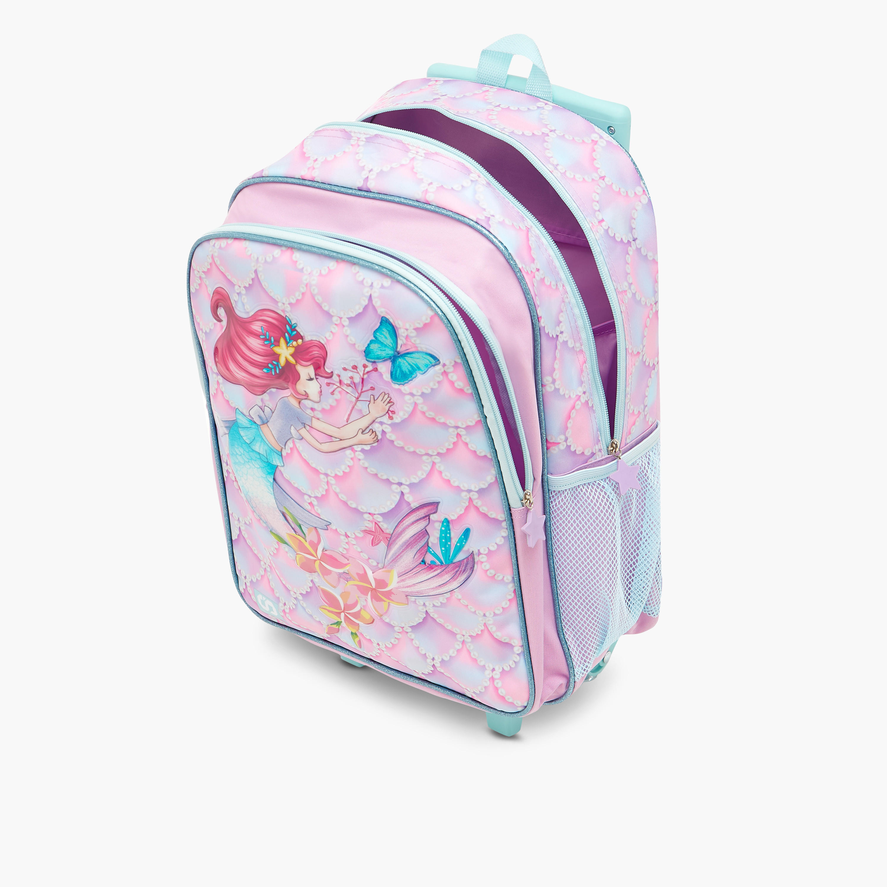 شنطة ظهر ترولي بطبعات مع شنطة غداء ومقلمة من ماست - 43X30X13 سم-school-bagsandbackpacks-sets-image-12