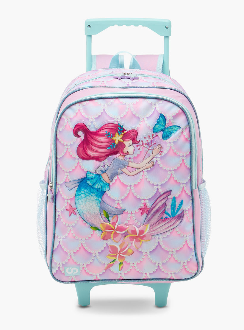 شنطة ظهر ترولي بطبعات مع شنطة غداء ومقلمة من ماست - 43X30X13 سم-school-bagsandbackpacks-sets-image-2