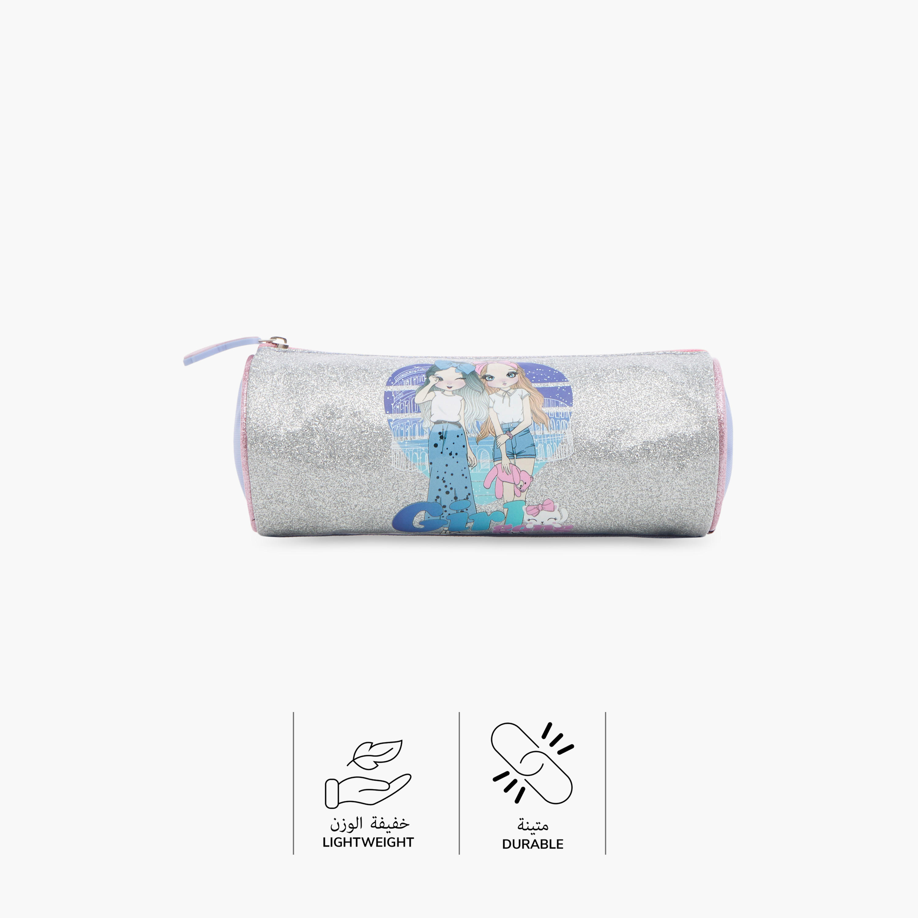 مقلمة بسحاب إغلاق وطبعات جرافيك من سامي ستوديو-school-stationery-pencilcases-image-4