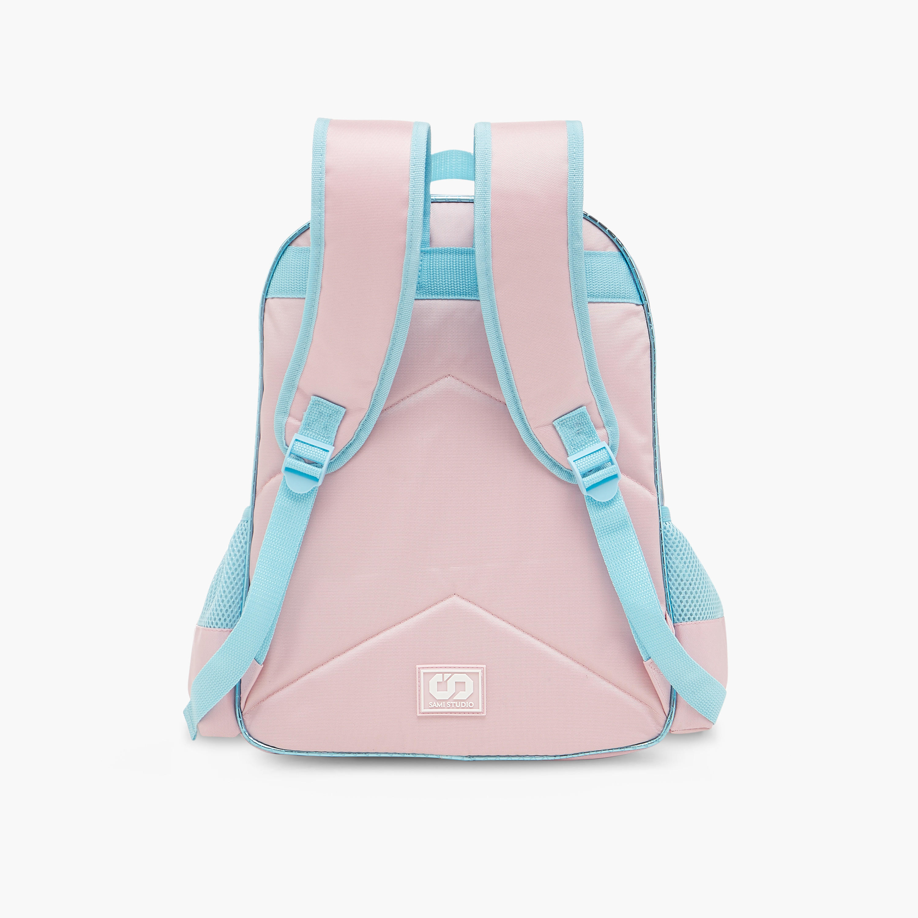 SAMI STUDIO Mermaid Print Backpack with Adjustable Straps - 33x14x45 cms-school-bagsandbackpacks-backpacks-image-3