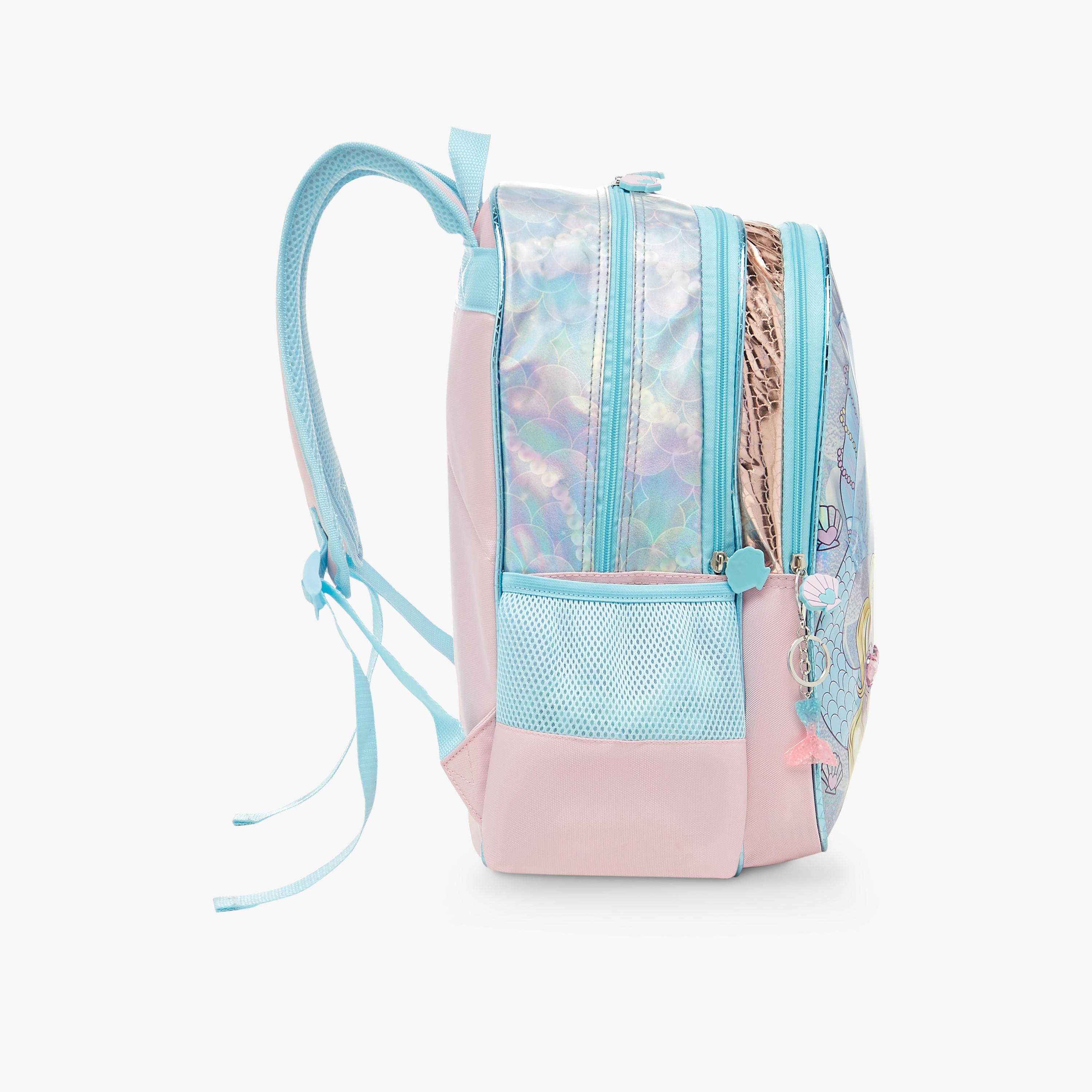 SAMI STUDIO Mermaid Print Backpack with Adjustable Straps - 33x14x45 cms-school-bagsandbackpacks-backpacks-image-5