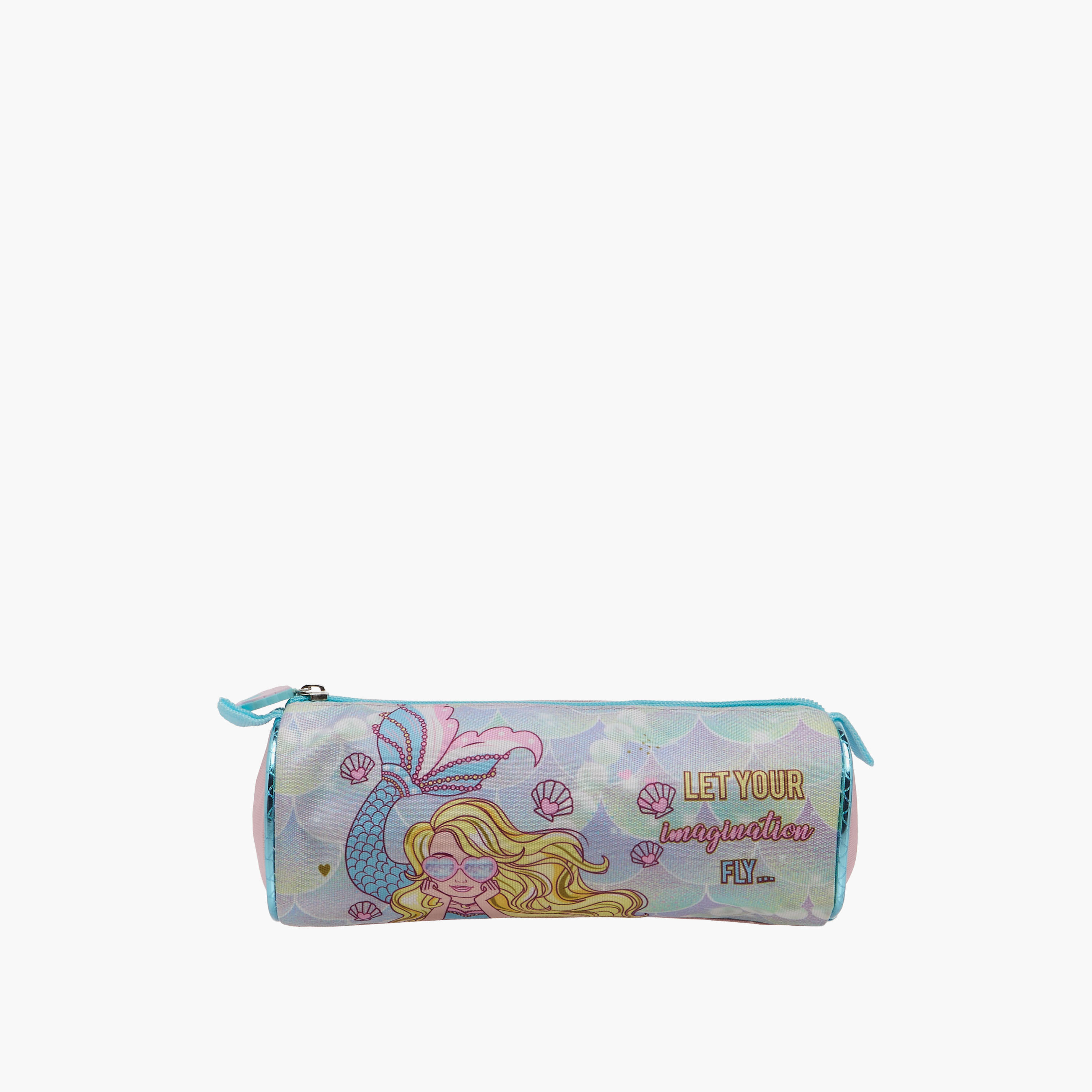 SAMI STUDIO Mermaid Print Pencil Case with Zip Closure-school-stationery-pencilcases-image-1