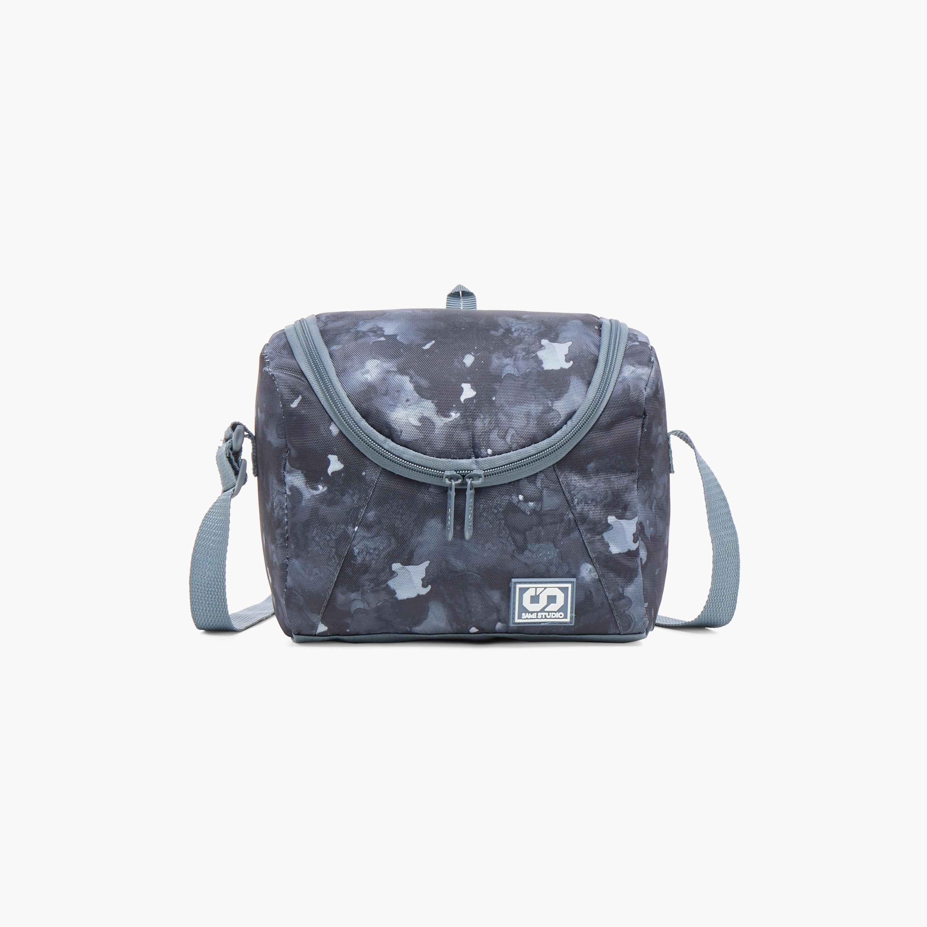 SAMI STUDIO Camouflage Print Lunch Bag with Adjustable Strap and Zip Closure-school-lunchessentials-lunchbags-image-1