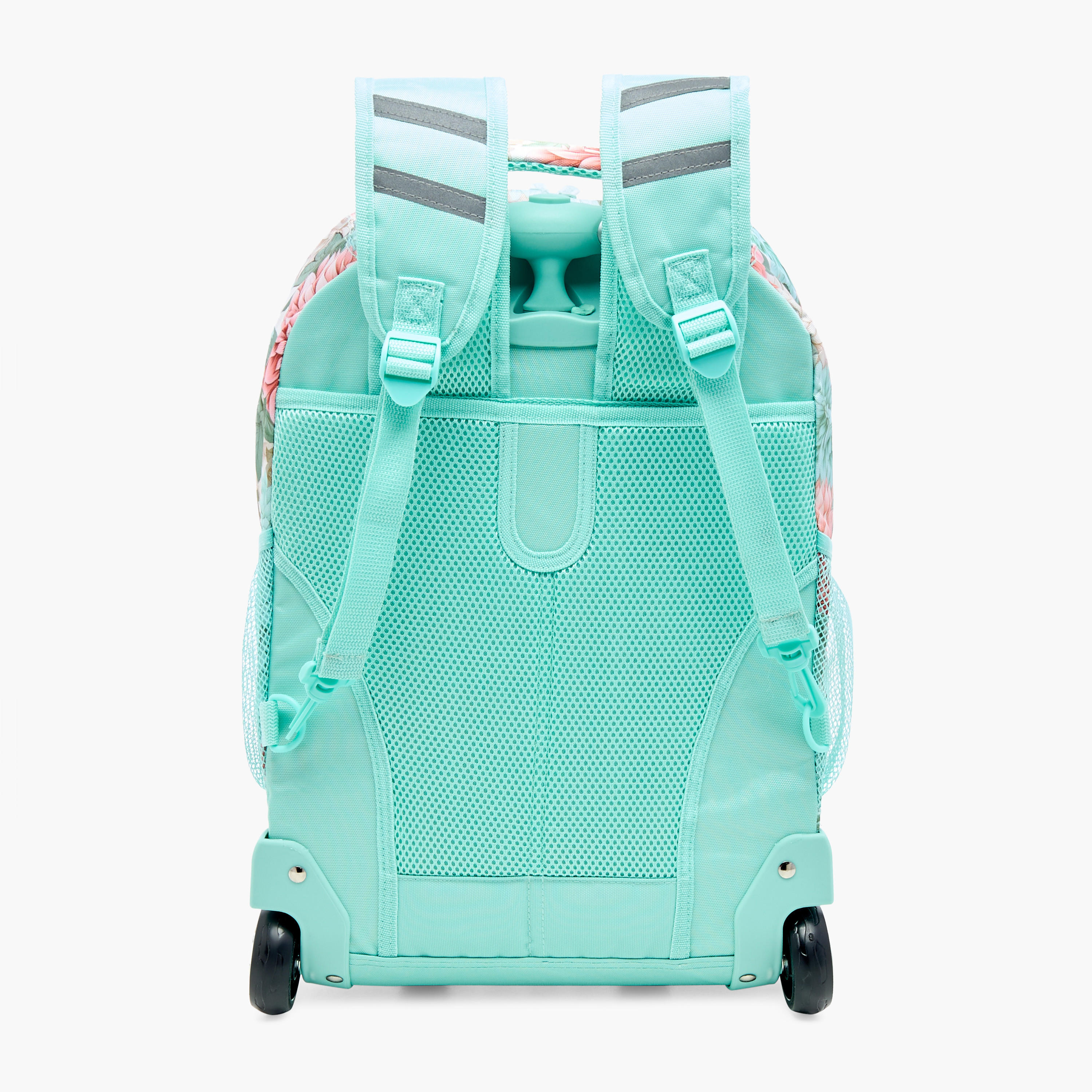 SAMI STUDIO Floral Print 18-inch Trolley Backpack with Adjustable Straps - 43x32x18 cms-school-bagsandbackpacks-trolleybags-image-7