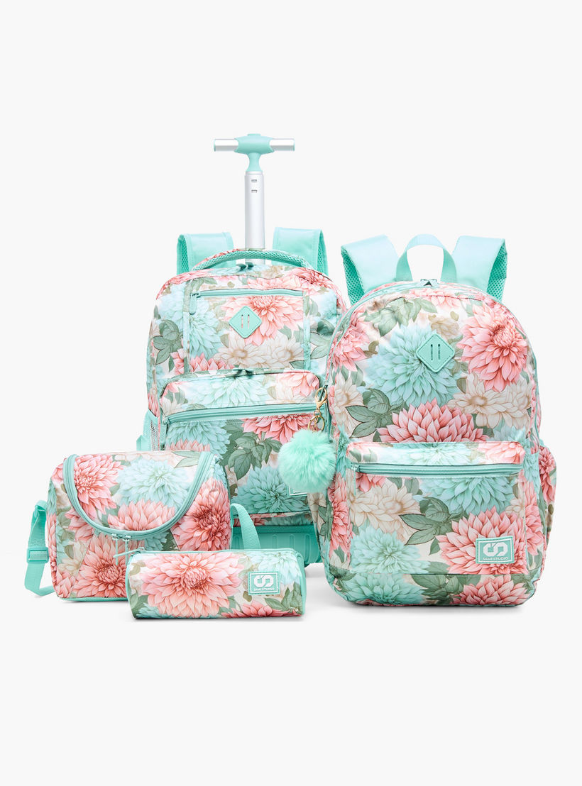 SAMI STUDIO Floral Print Lunch Bag with Adjustable Strap and Zip Closure-school-lunchessentials-lunchbags-image-8
