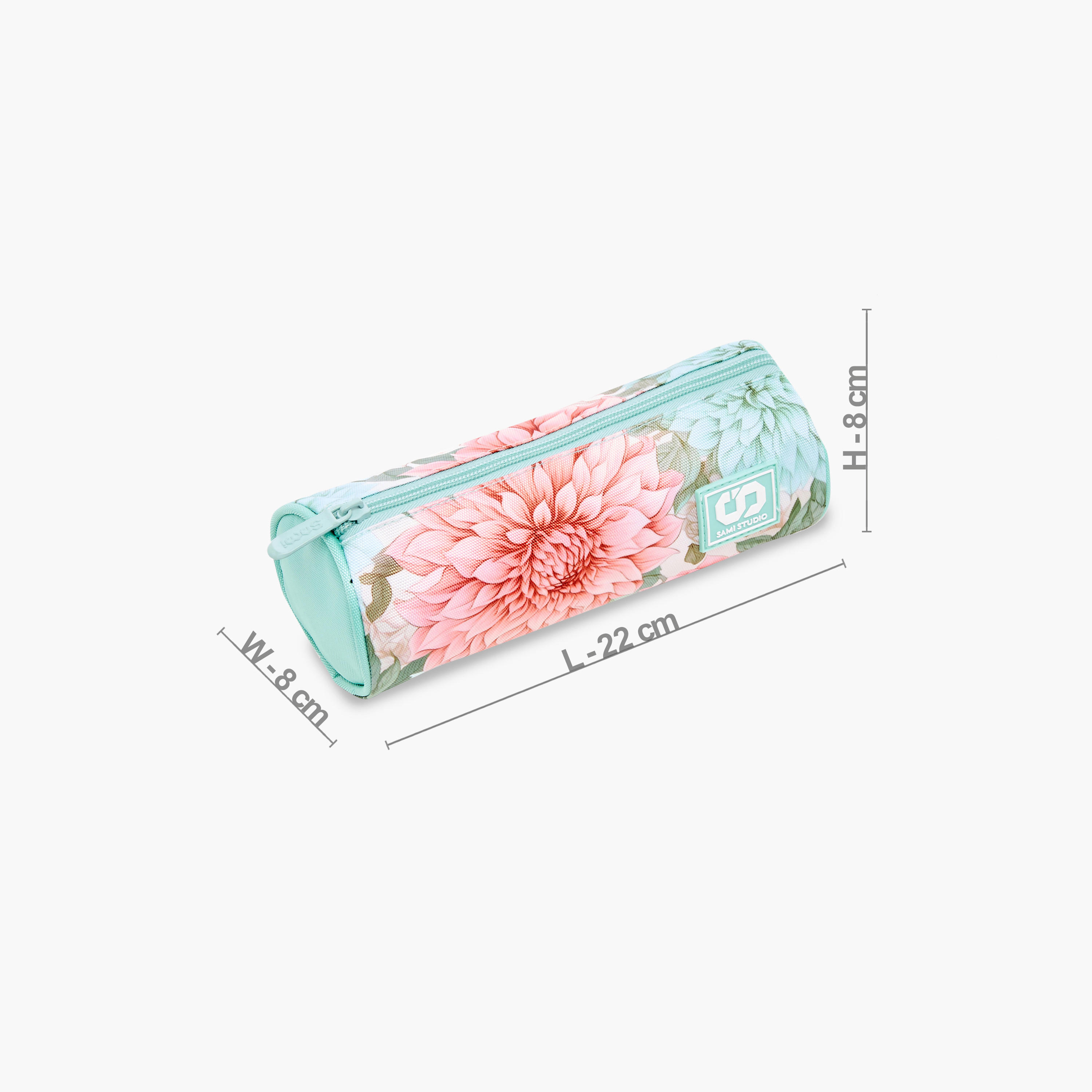 مقلمة بسحاب إغلاق وطبعات أزهار من سامي ستوديو-school-stationery-pencilcases-image-2
