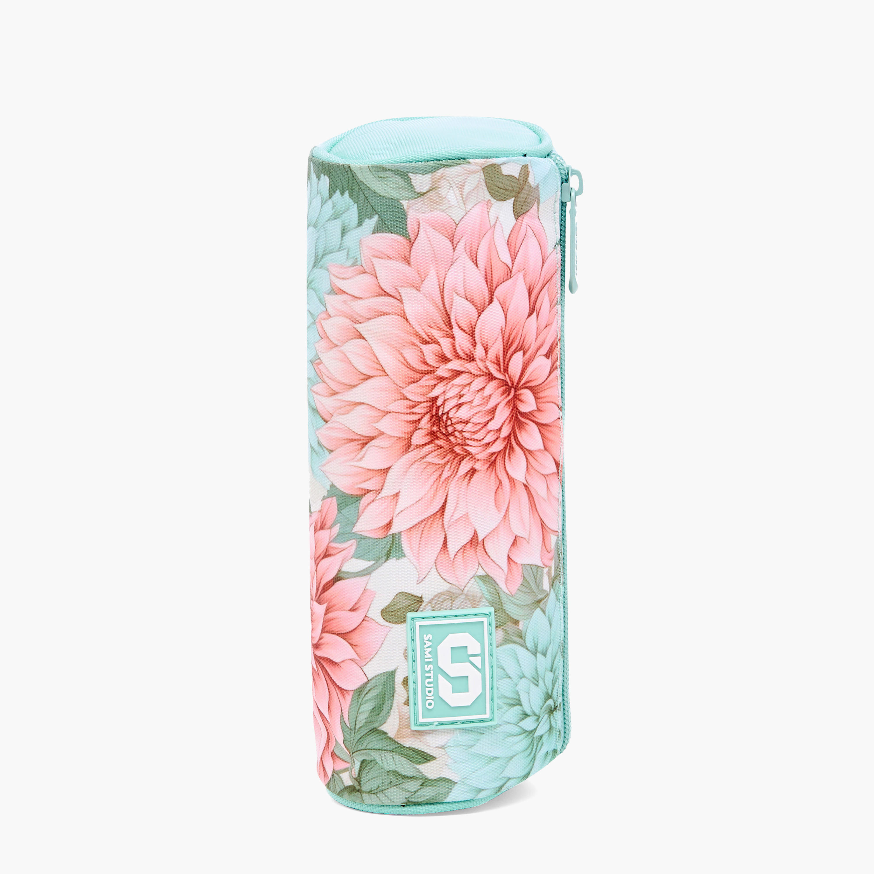 مقلمة بسحاب إغلاق وطبعات أزهار من سامي ستوديو-school-stationery-pencilcases-image-3