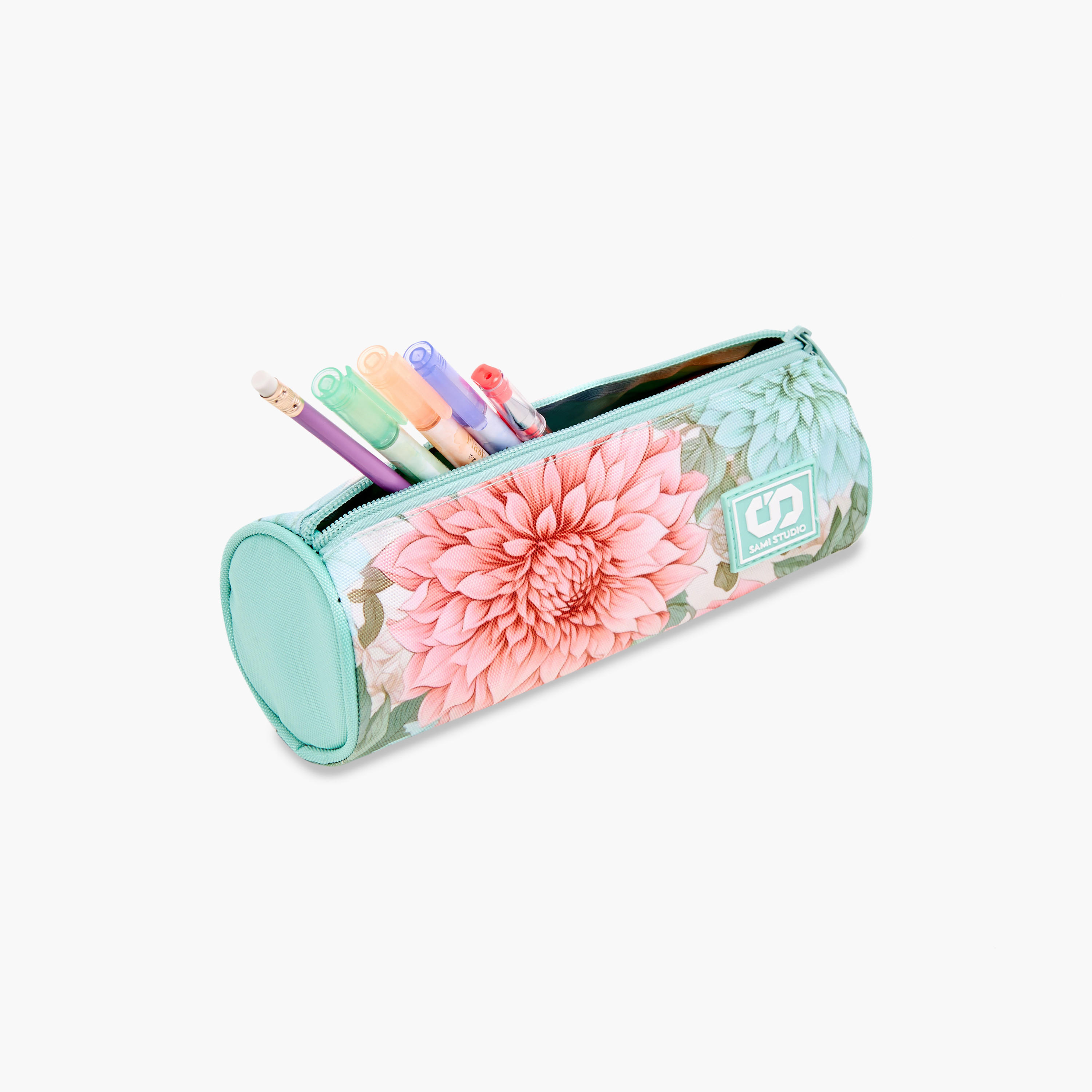 مقلمة بسحاب إغلاق وطبعات أزهار من سامي ستوديو-school-stationery-pencilcases-image-8