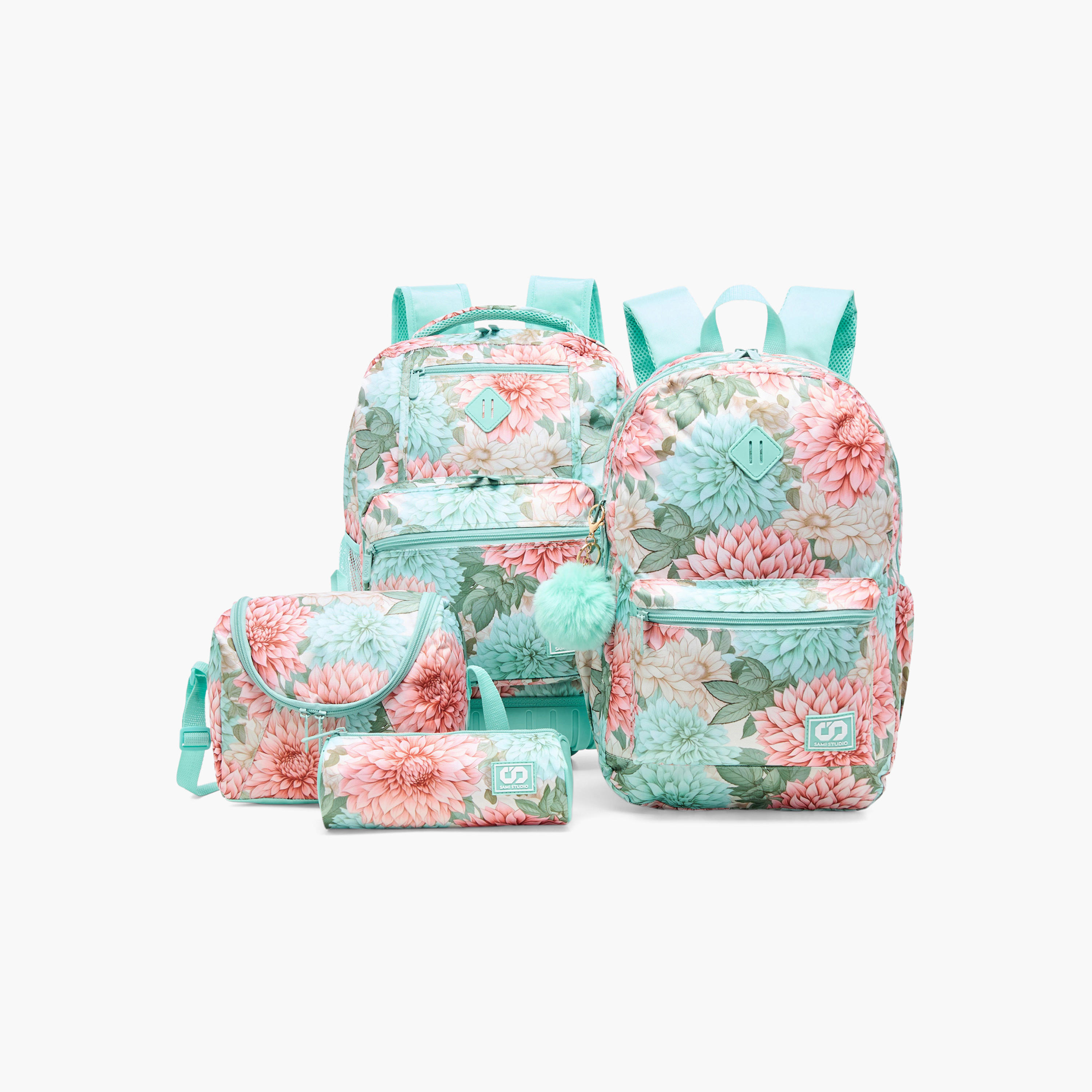 مقلمة بسحاب إغلاق وطبعات أزهار من سامي ستوديو-school-stationery-pencilcases-image-9