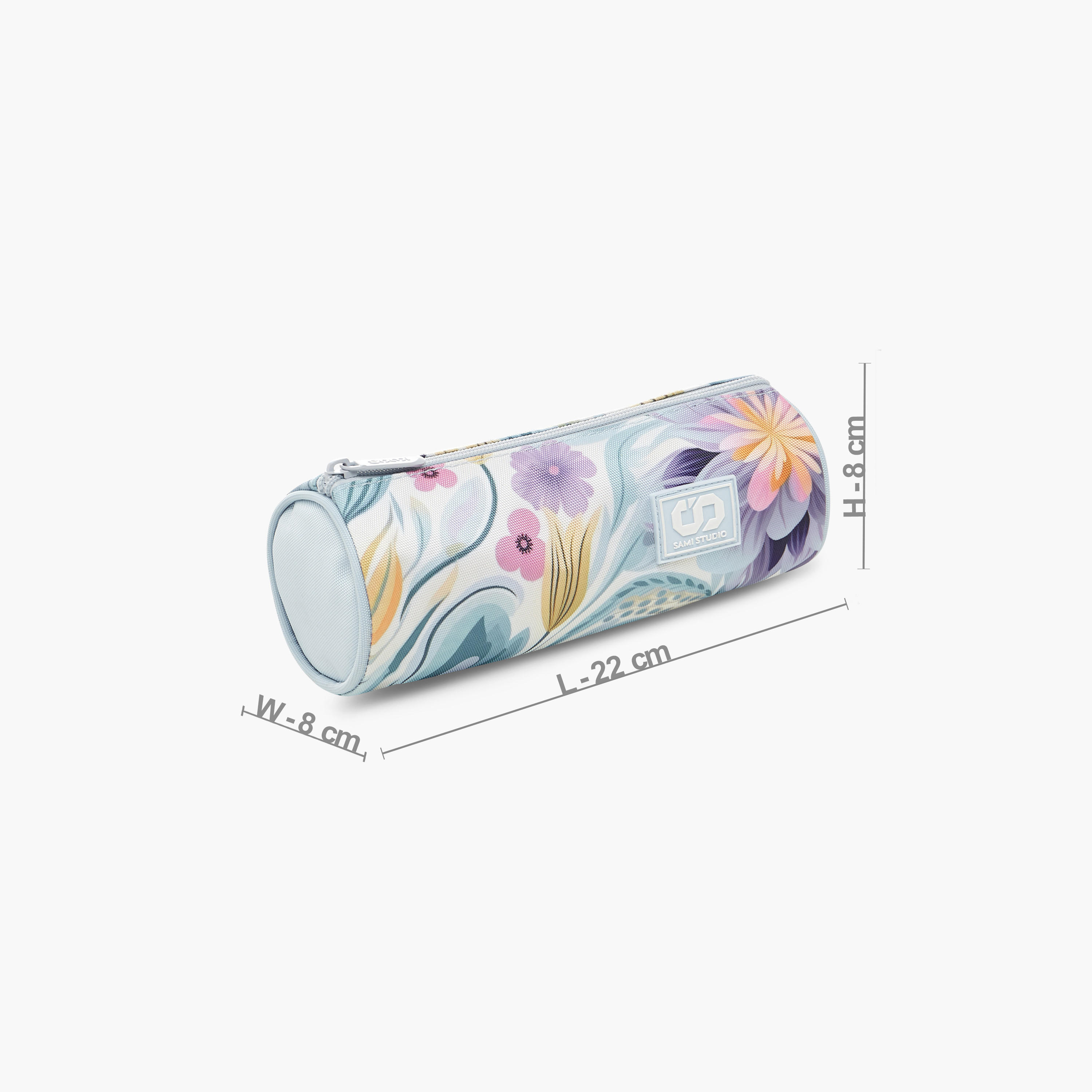 مقلمة بسحاب إغلاق وطبعات أزهار من سامي ستوديو-school-stationery-pencilcases-image-2