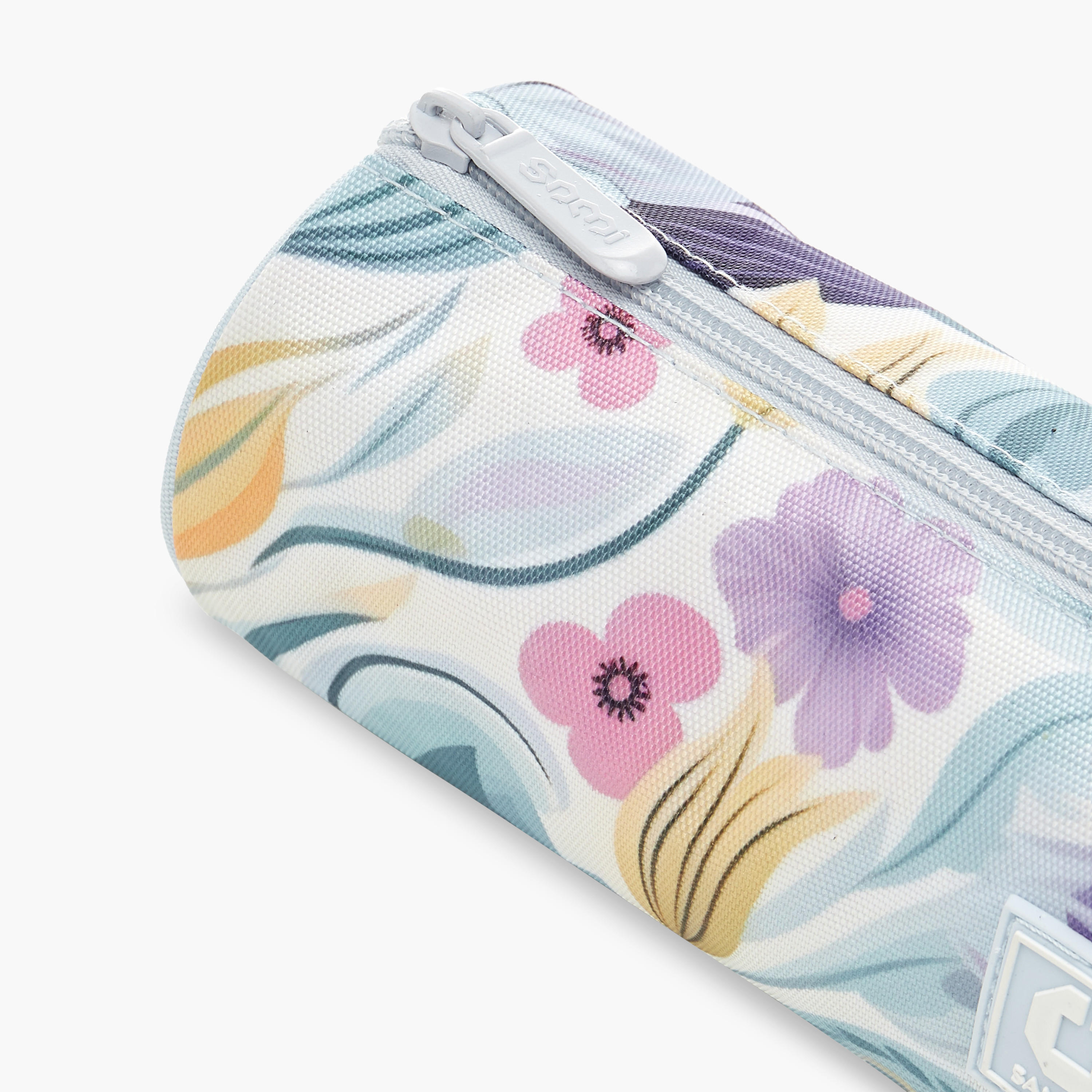 مقلمة بسحاب إغلاق وطبعات أزهار من سامي ستوديو-school-stationery-pencilcases-image-3