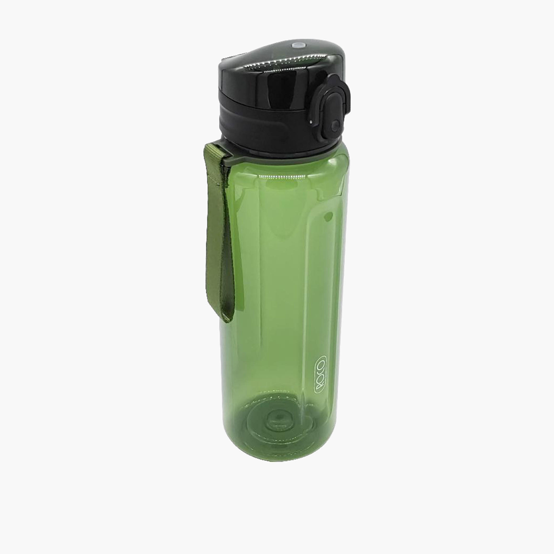 زجاجة مياه سادة بقشة ومقبض حزام من روكو - 640 مل-school-waterbottles-image-1