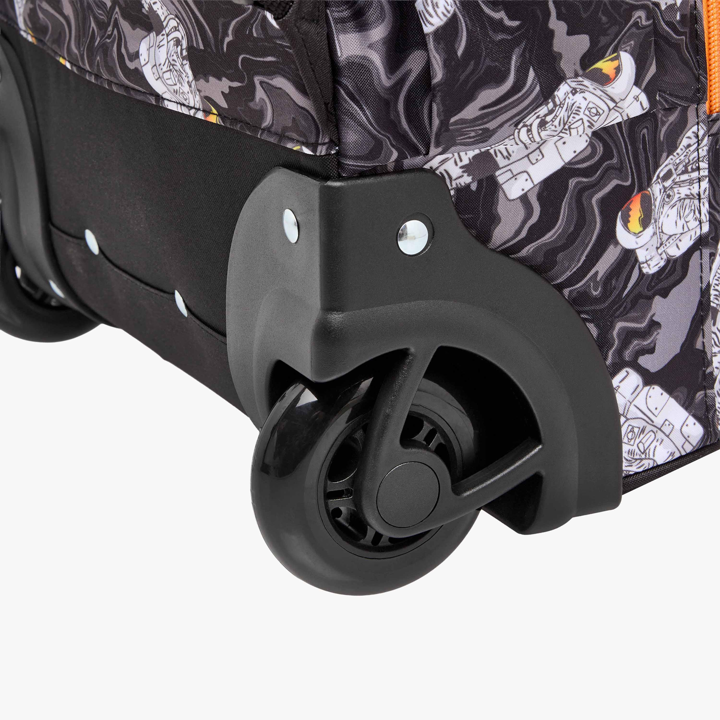 Gamer Print Trolley Backpack with Lunch Bag and Pencil Pouch-school-bagsandbackpacks-sets-image-10