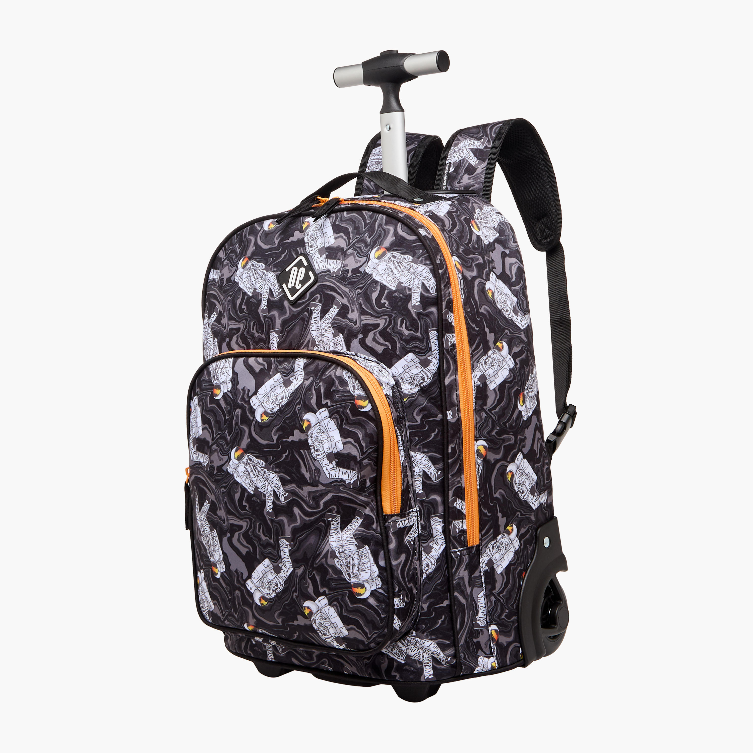Gamer Print Trolley Backpack with Lunch Bag and Pencil Pouch-school-bagsandbackpacks-sets-image-4
