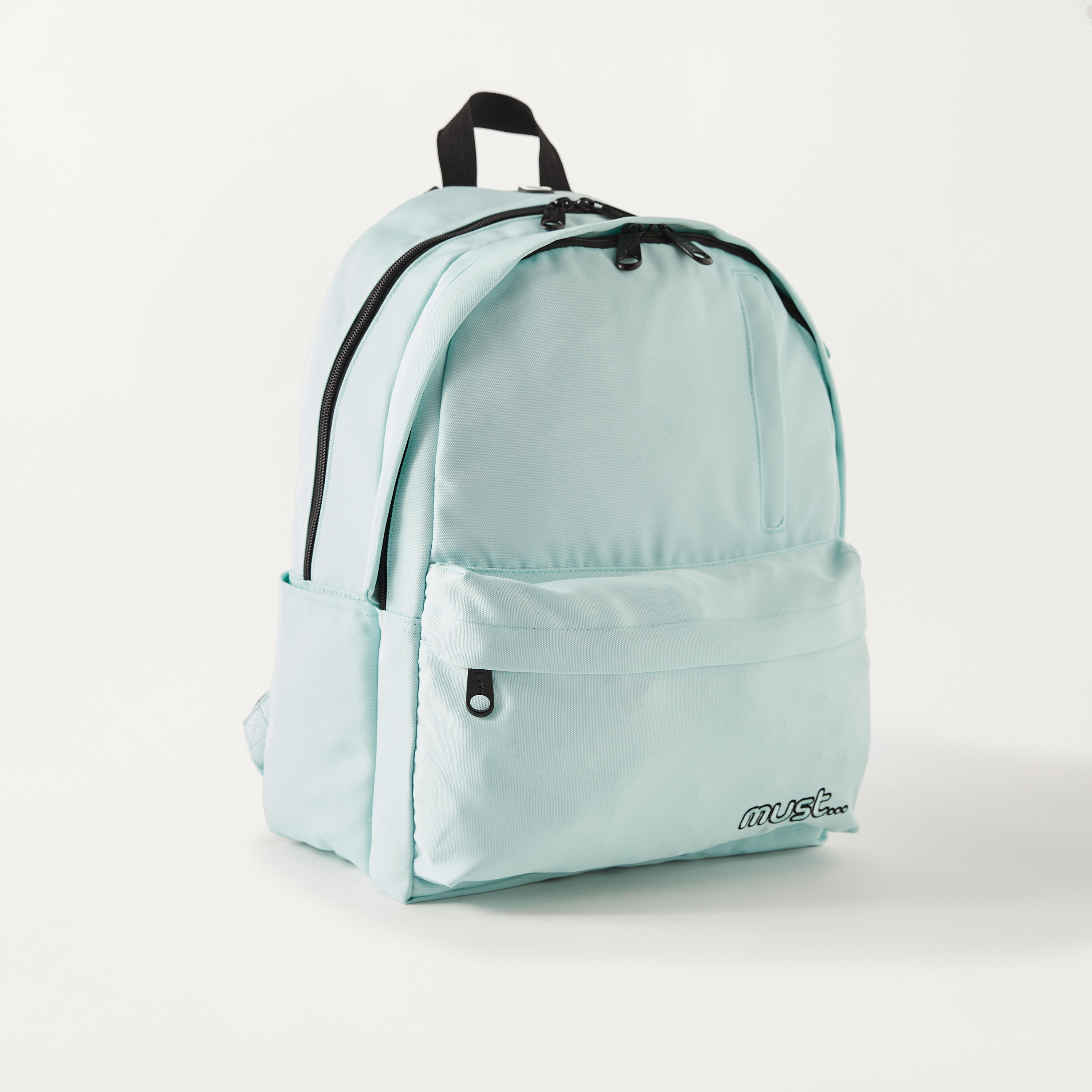 Must Solid 16-inch Backpack with USB Port and Zip Closure - 32x19x42 cm-school-bagsandbackpacks-backpacks-image-2