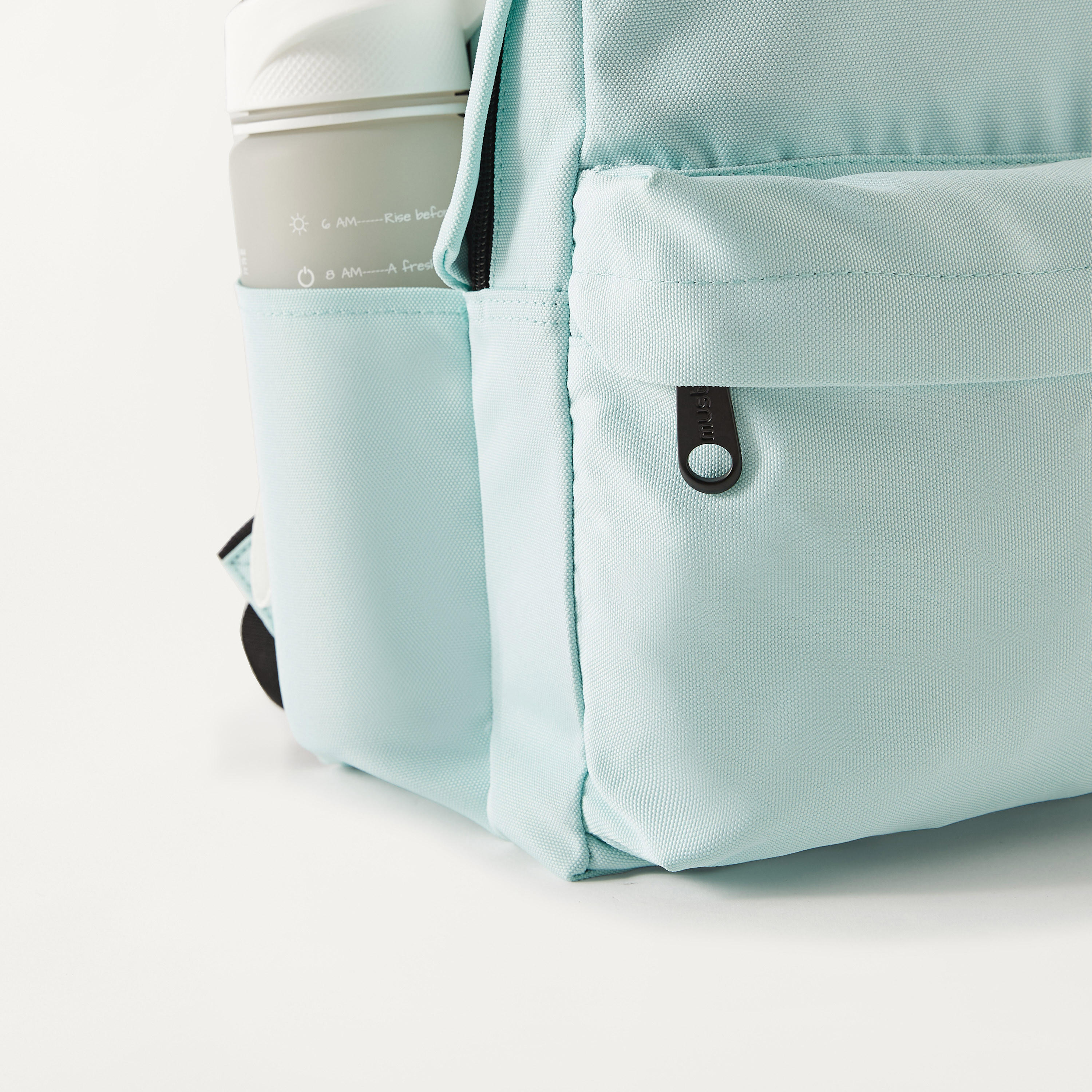 Must Solid 16-inch Backpack with USB Port and Zip Closure - 32x19x42 cm-school-bagsandbackpacks-backpacks-image-4