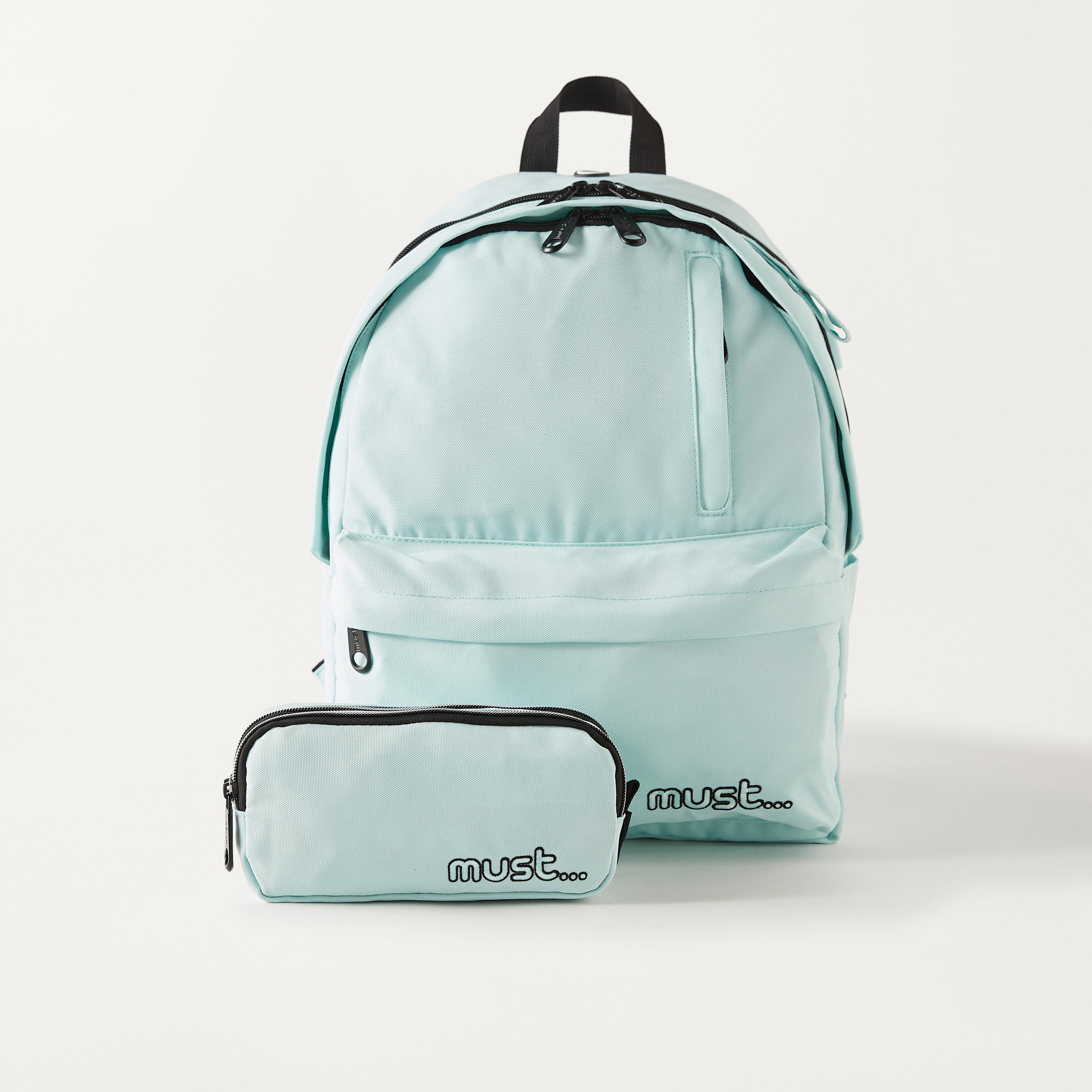 Must Solid 16-inch Backpack with USB Port and Zip Closure - 32x19x42 cm-school-bagsandbackpacks-backpacks-image-9