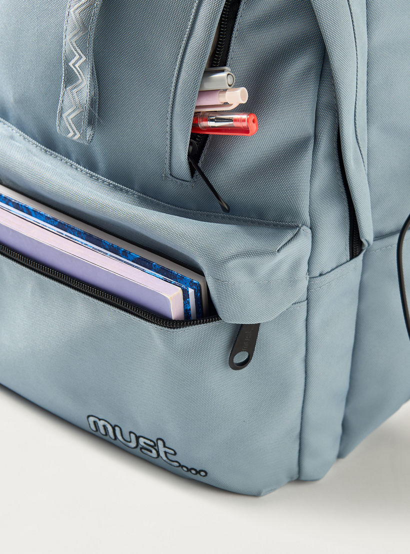 Must Solid 16 Inches Backpack with Adjustable Shoulder Straps - 32x19x42 cms-cpkids-backtoschool-schoolbagsandbackpacks-backpacks-image-6