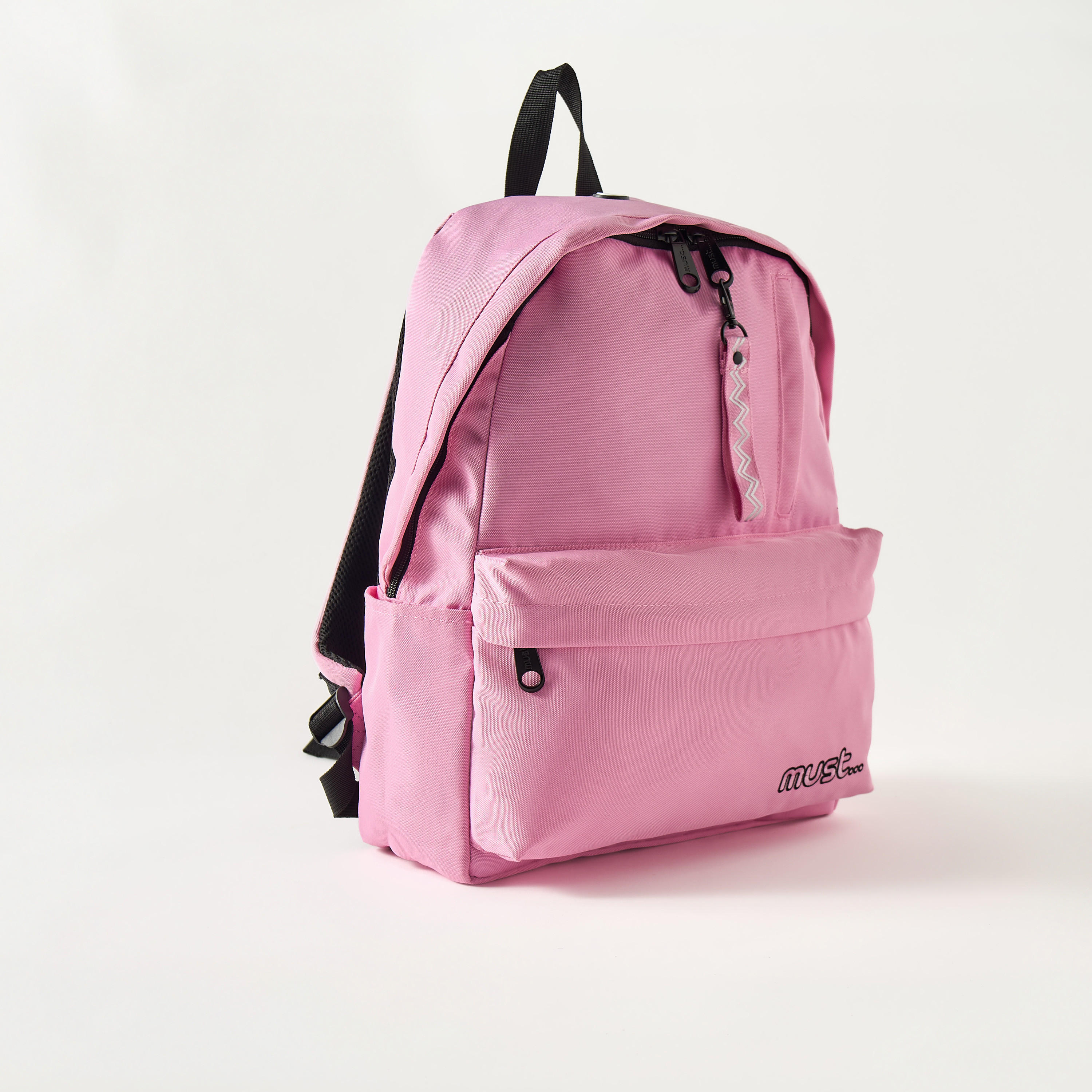 Must Solid 16-inch Backpack with Adjustable Straps - 32x17x42 cms-school-bagsandbackpacks-backpacks-image-2