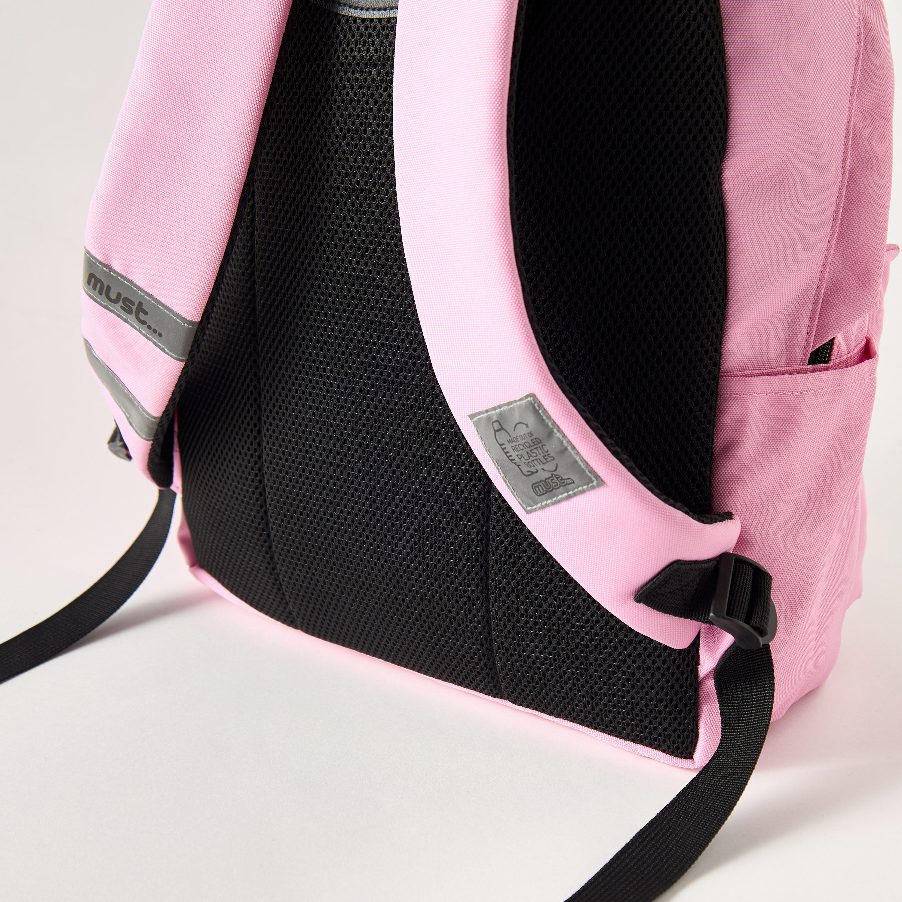 Must Solid 16-inch Backpack with Adjustable Straps - 32x17x42 cms-school-bagsandbackpacks-backpacks-image-7