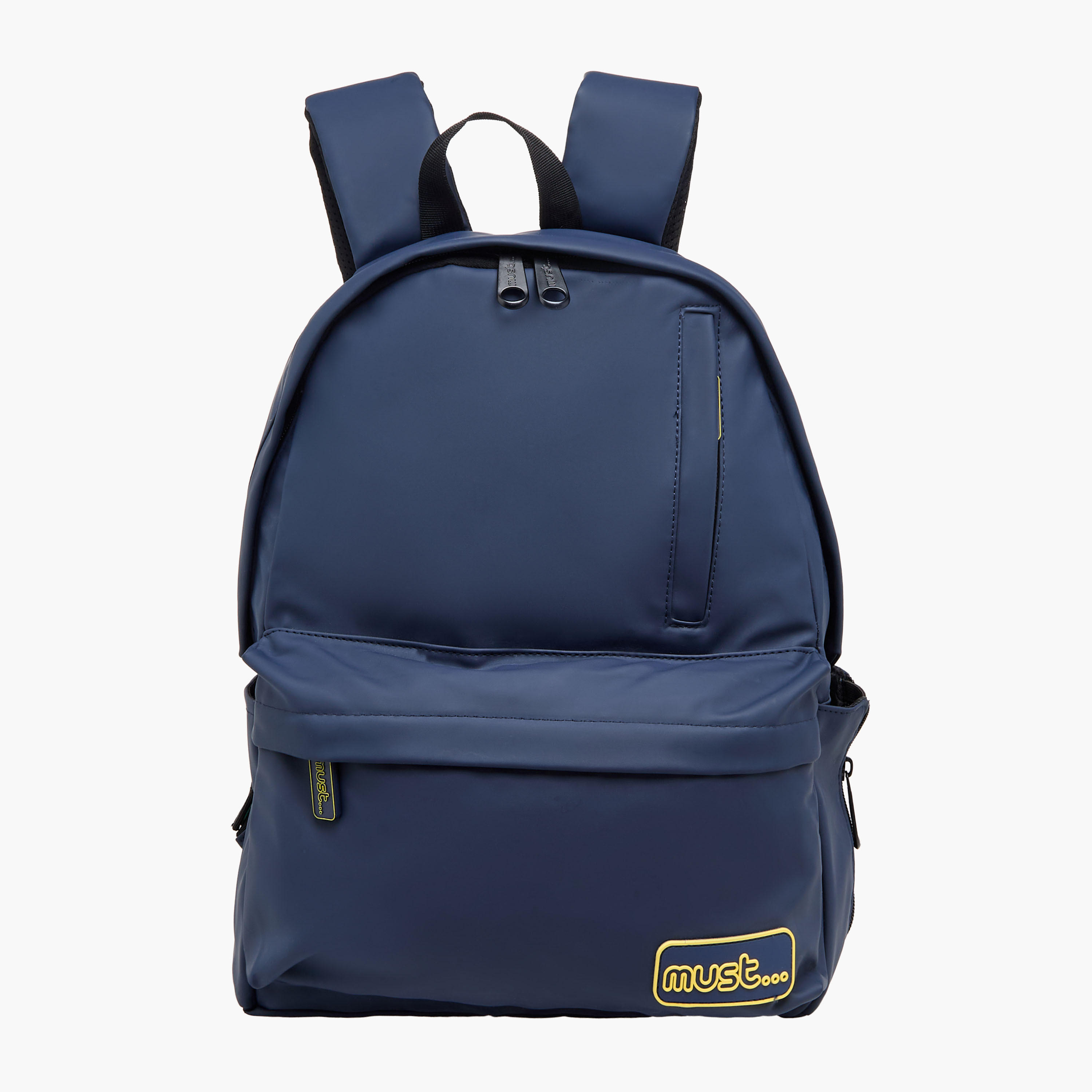 Must Solid 16 Inch Backpack with Adjustable Shoulder Straps and Zip Closure - 32x17x42 cms-school-bagsandbackpacks-backpacks-image-1