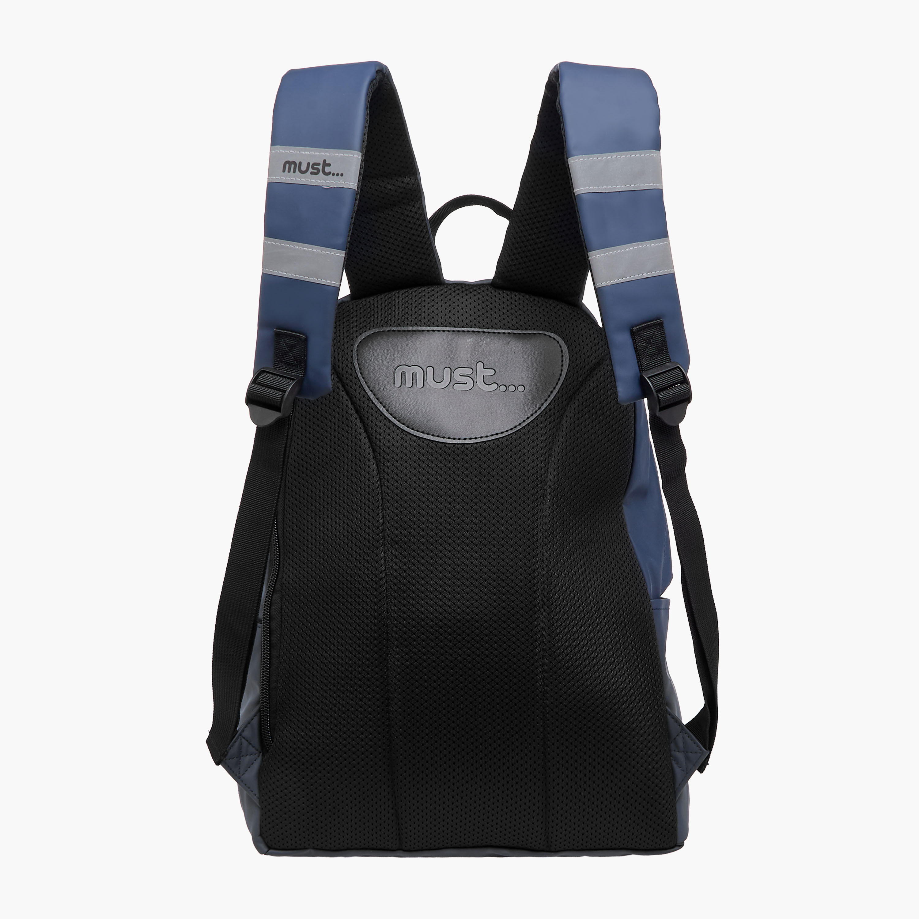 Must Solid 16 Inch Backpack with Adjustable Shoulder Straps and Zip Closure - 32x17x42 cms-school-bagsandbackpacks-backpacks-image-4