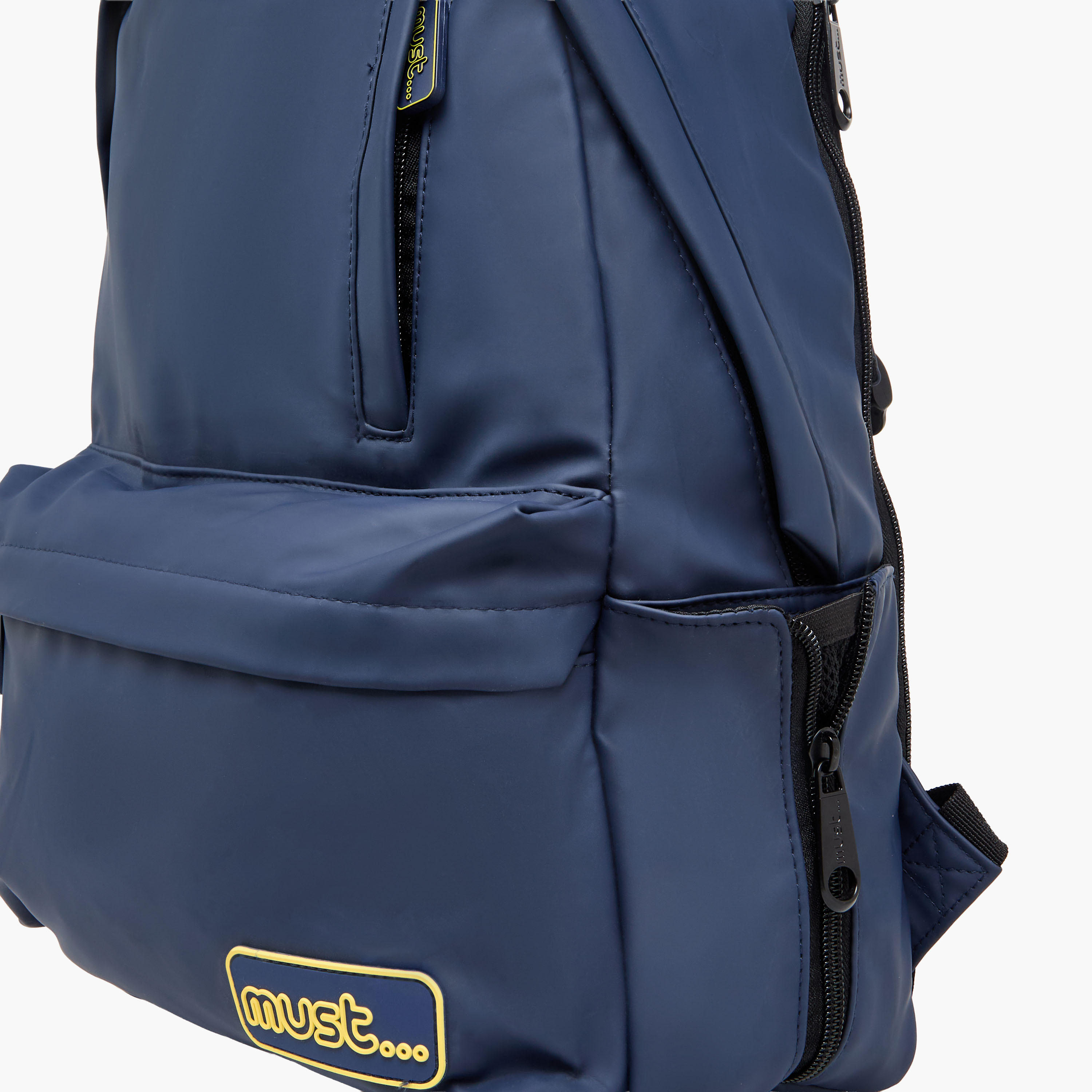 Must Solid 16 Inch Backpack with Adjustable Shoulder Straps and Zip Closure - 32x17x42 cms-school-bagsandbackpacks-backpacks-image-5