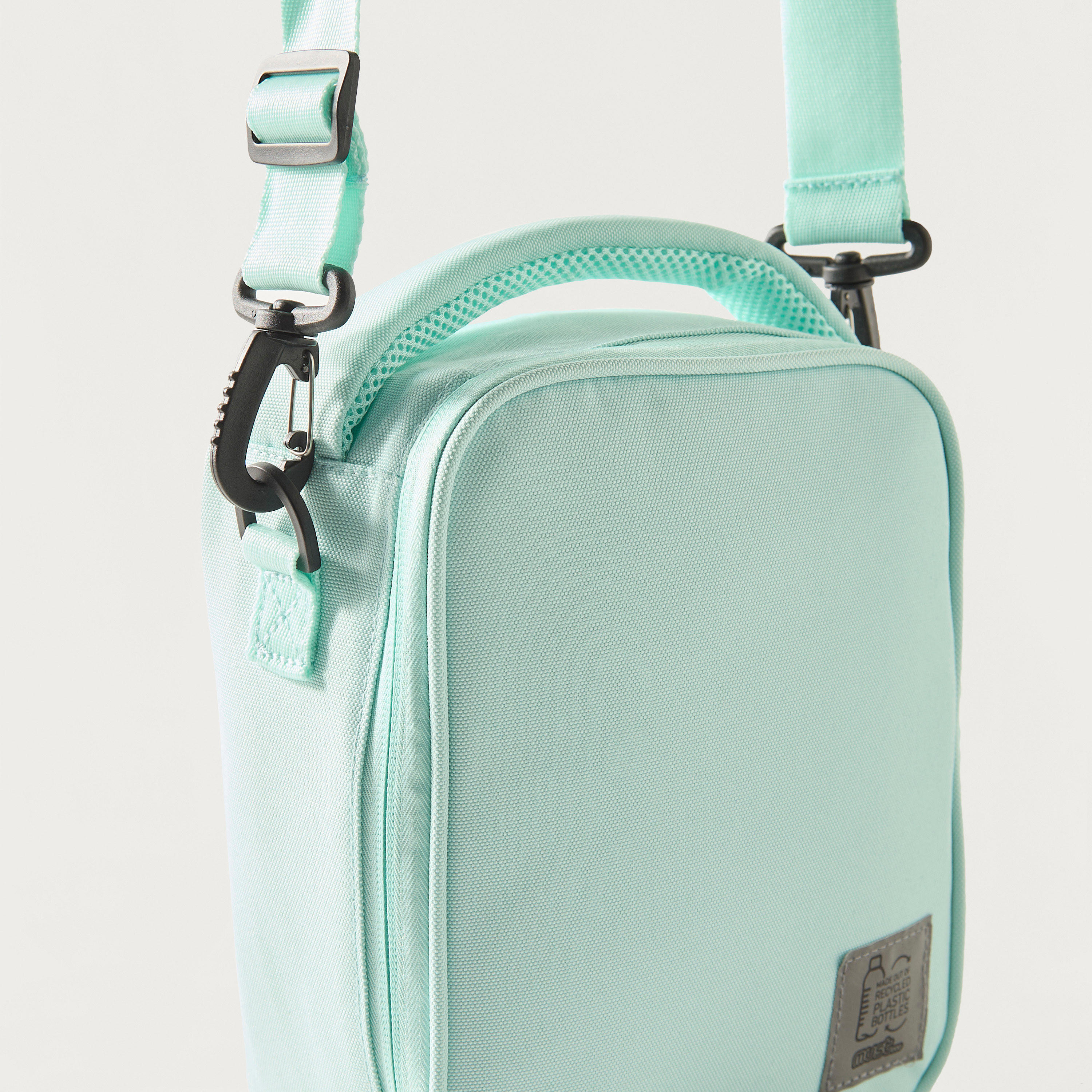 Must Solid Lunch Bag with Adjustable Strap and Zip Closure-school-lunchessentials-lunchbags-image-3