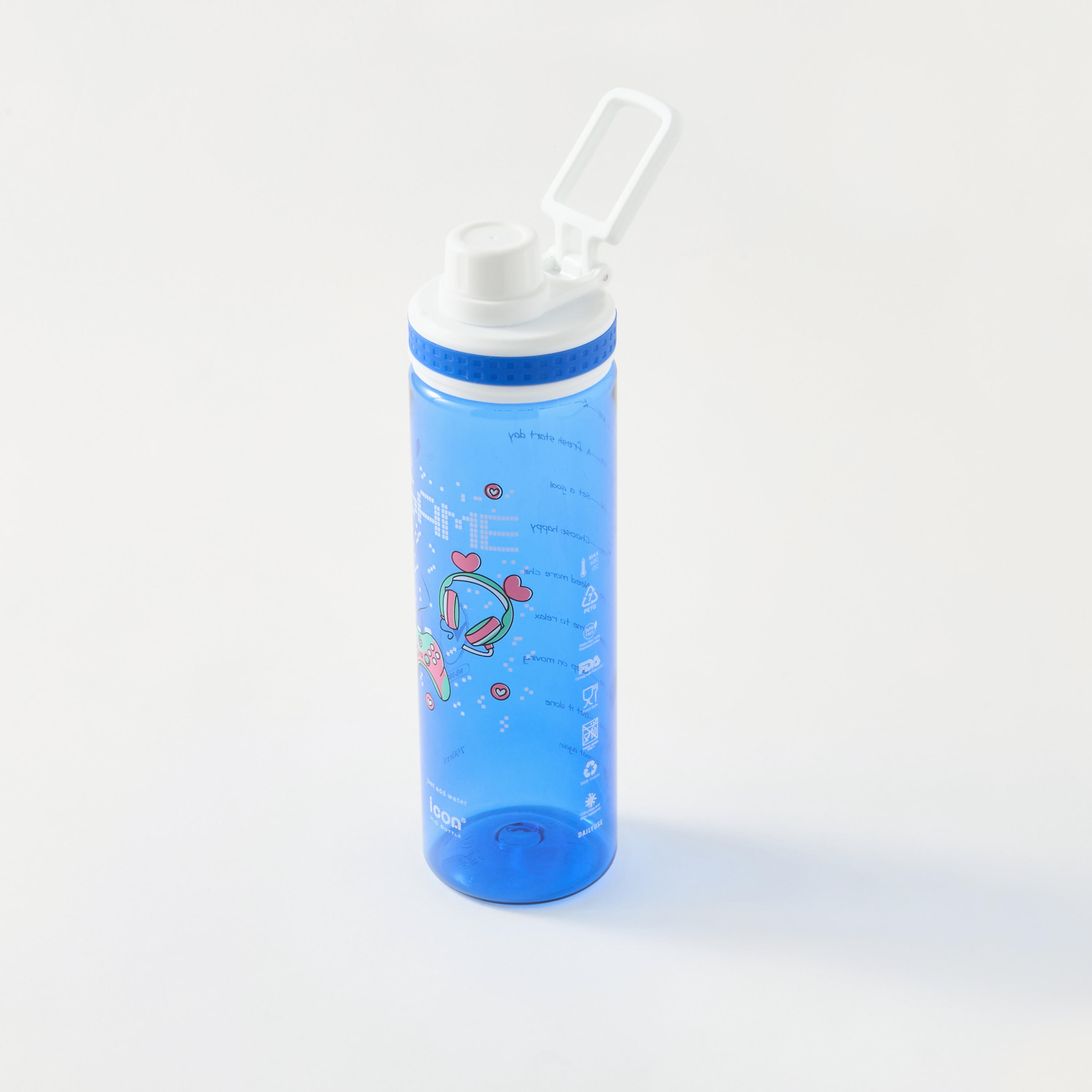 Icon Gaming Print Water Bottle with Spout Lid - 700 ml-school-waterbottles-image-2