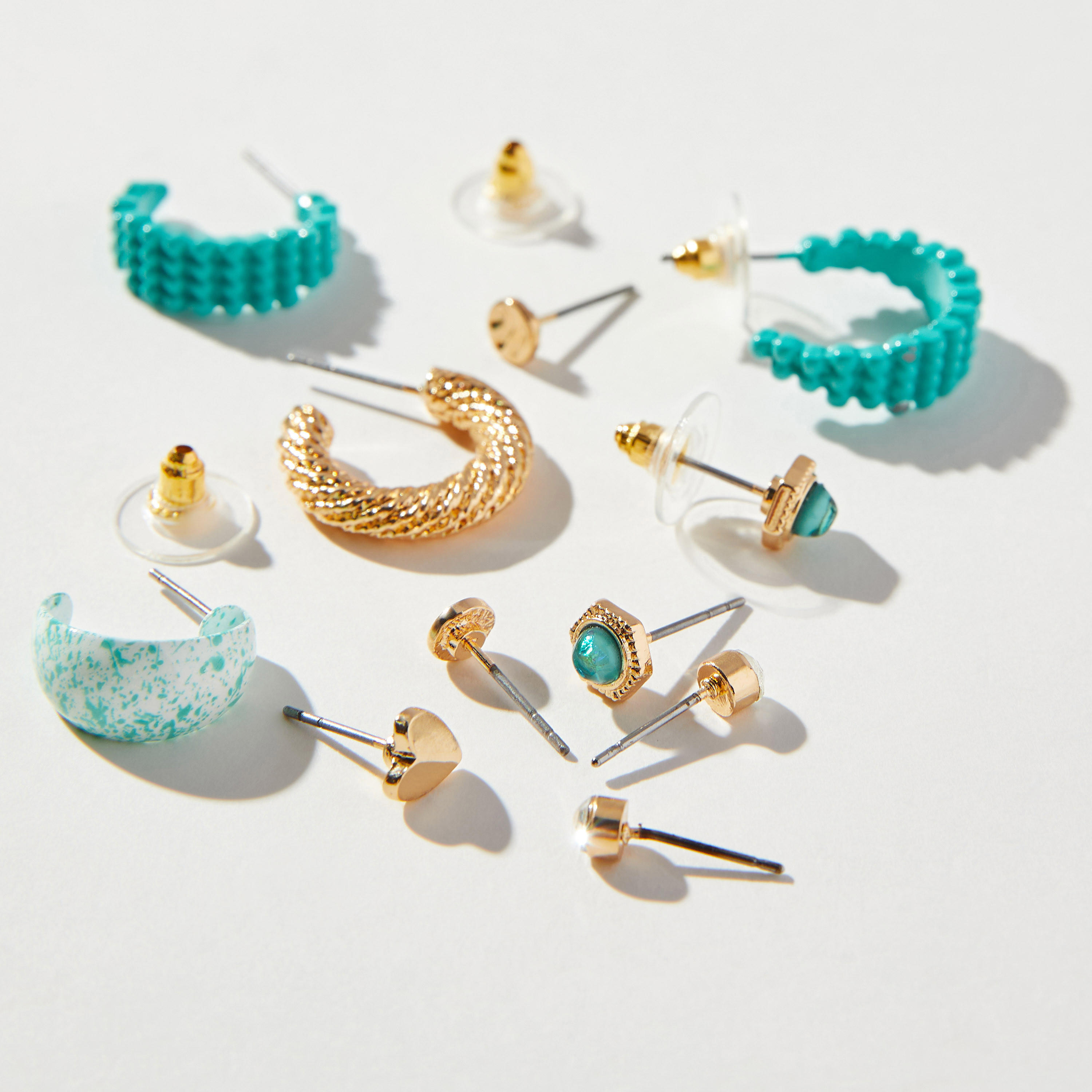 حلقان متنوعة - طقم من 9-women-watchesandjewellery-jewellery-earrings-image-4